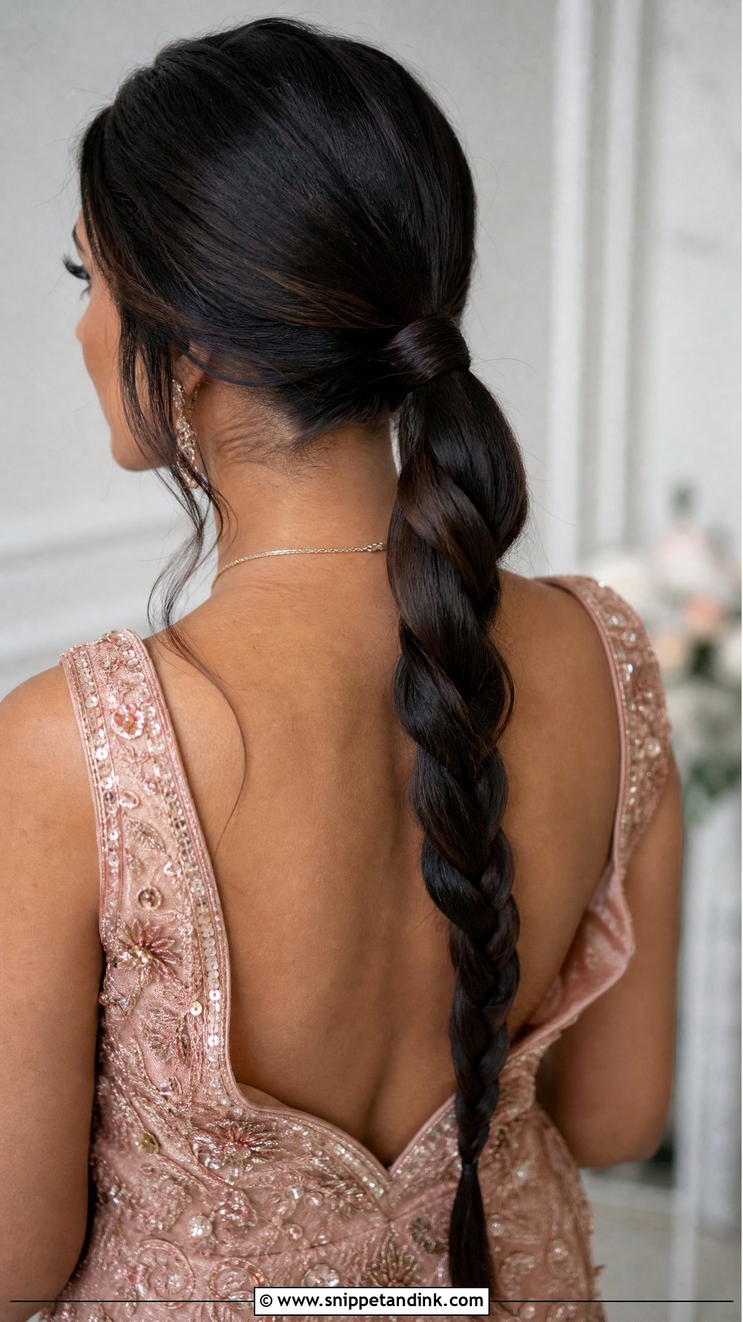 Simple Braided Ponytail For Wedding Party - Snippet and Ink - 20 Simple Hairstyle for Wedding Party Ideas