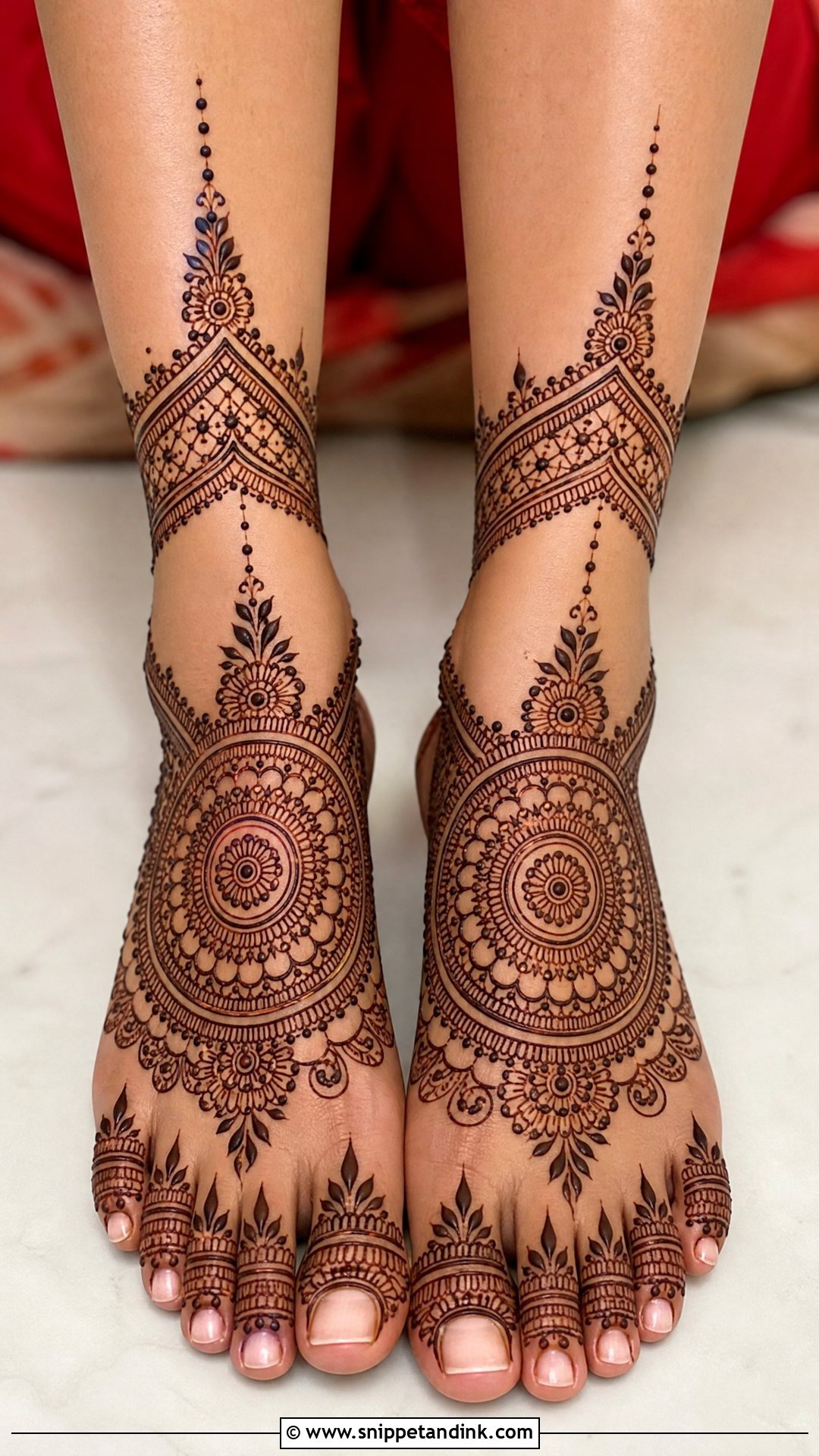 Simple Bridal Foot Mehndi Design - Snippet and Ink - 20 Simple Indian Bridal Mehndi Leg Mehendi Design Ideas