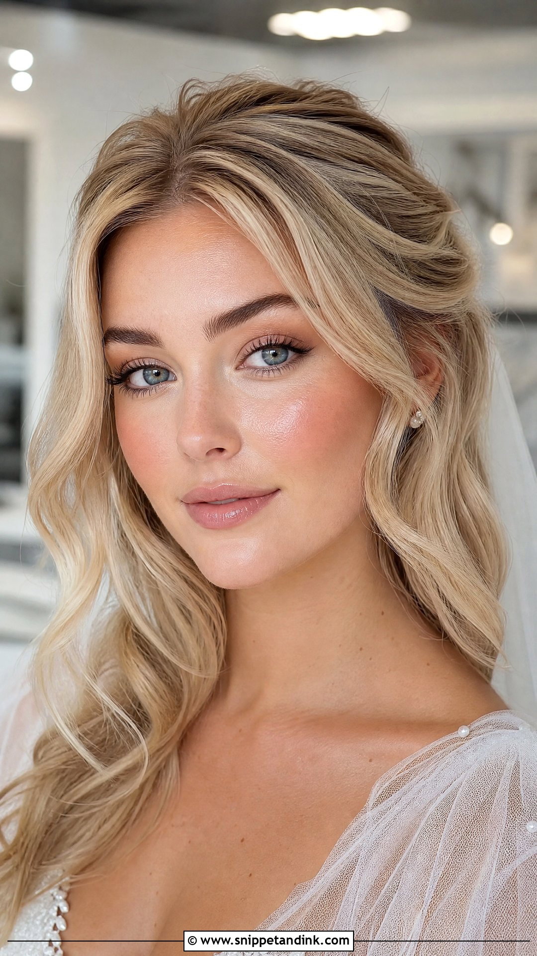 Simple Bridal Makeup With Flushed Cheeks - Snippet and Ink - 25 Simple Natural Bridal Makeup Ideas