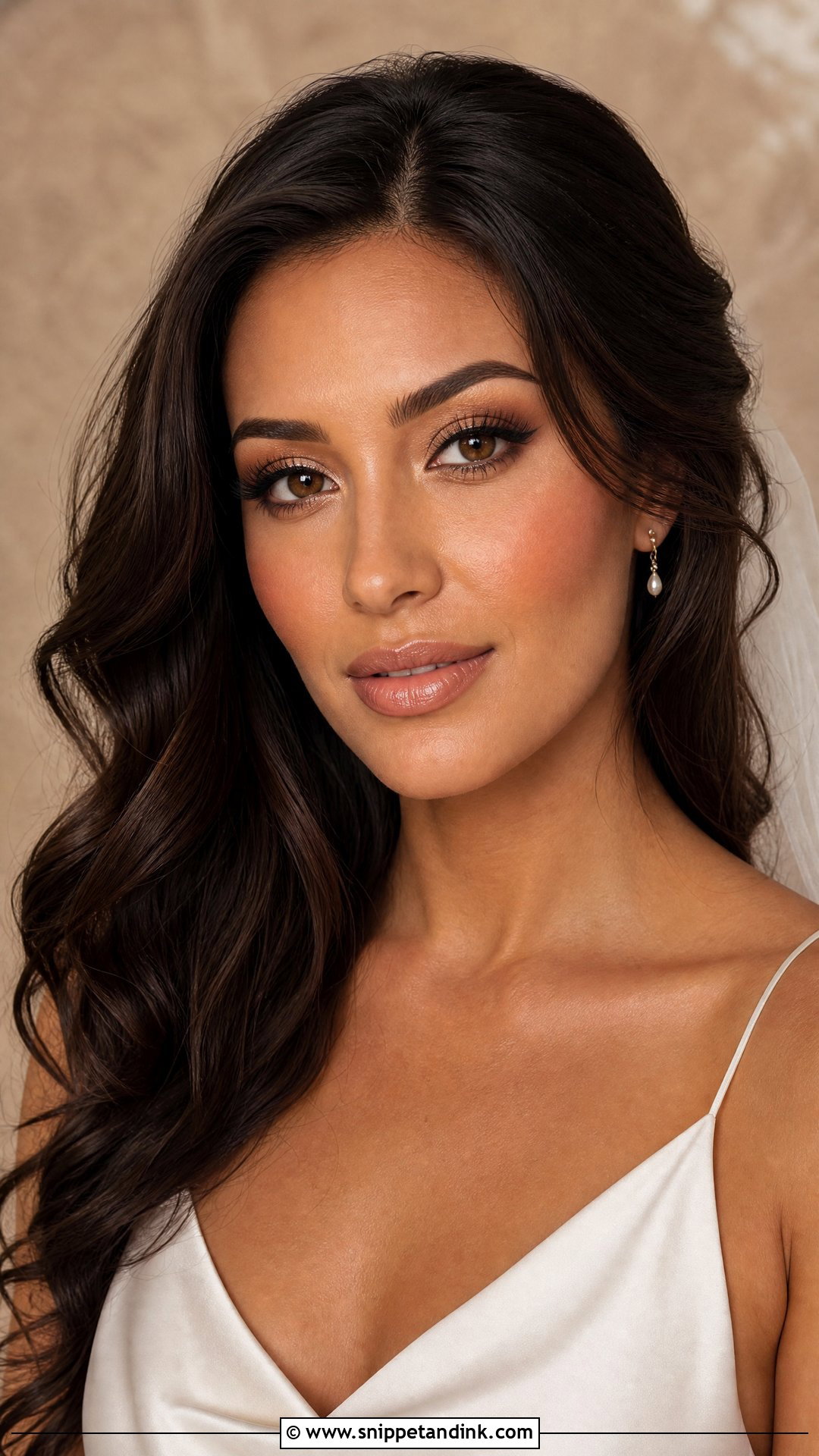 Simple Bridal Makeup With Nude Lip - Snippet and Ink - 25 Simple Wedding Makeup for Bride Ideas