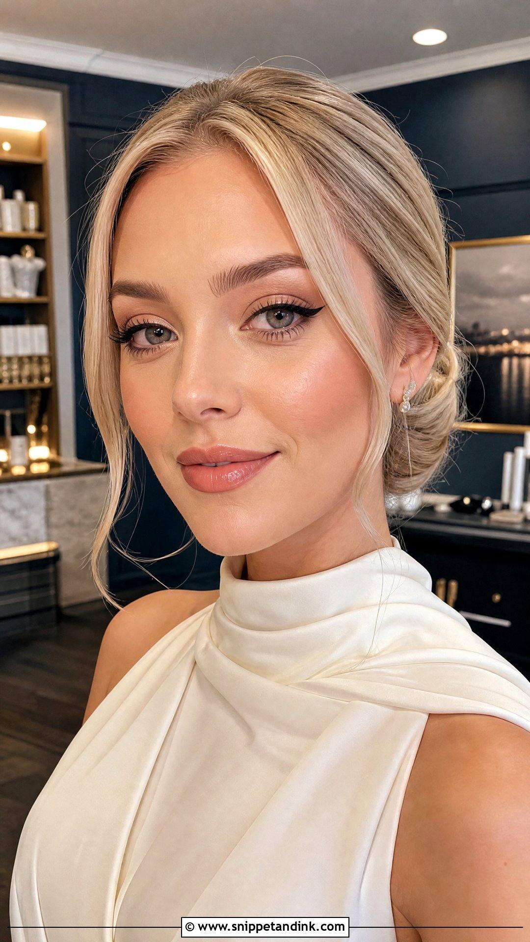 Simple Bridal Makeup With Winged Liner - Snippet and Ink - 20 Simple Makeup for Bride Ideas