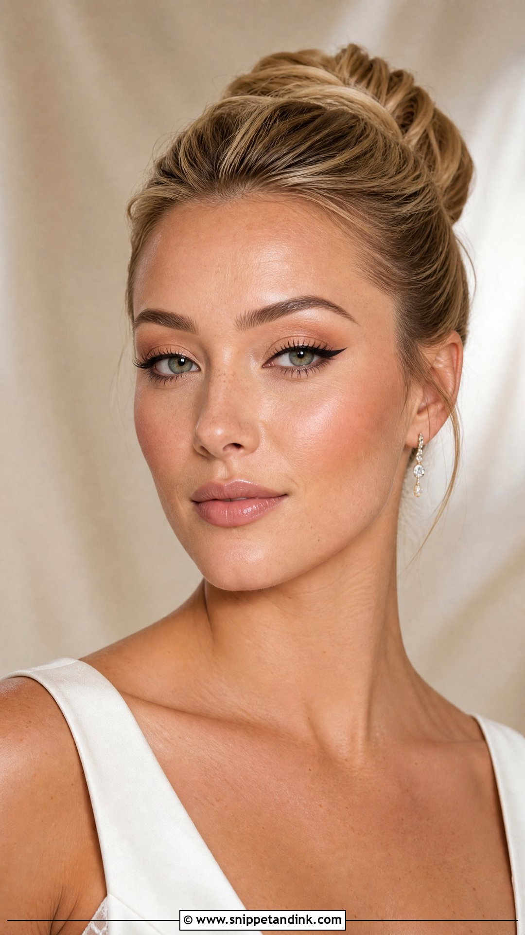 Simple Bridal Makeup With Winged Liner - Snippet and Ink - 30 Simple Bridal Makeup Ideas