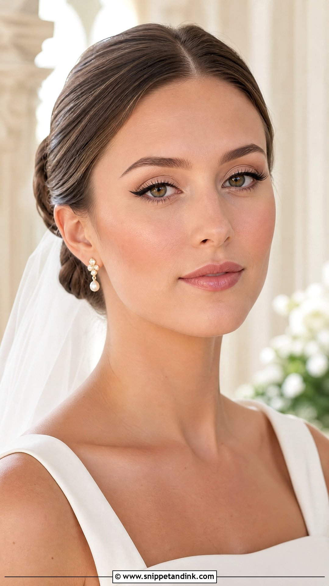 Simple Bridal Makeup With Winged Liner - Snippet and Ink - 20 Simple Bridal Makeup Look Ideas