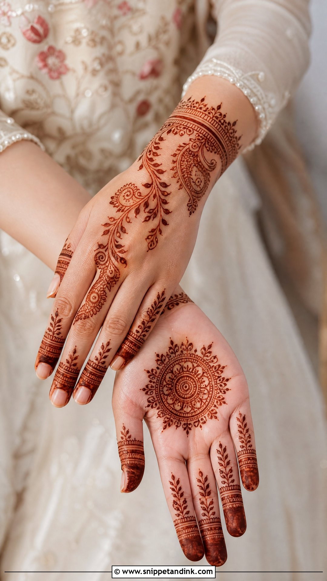 Simple Bridal Mehendi - Snippet and Ink - 30 Mehendi Looks for Bride