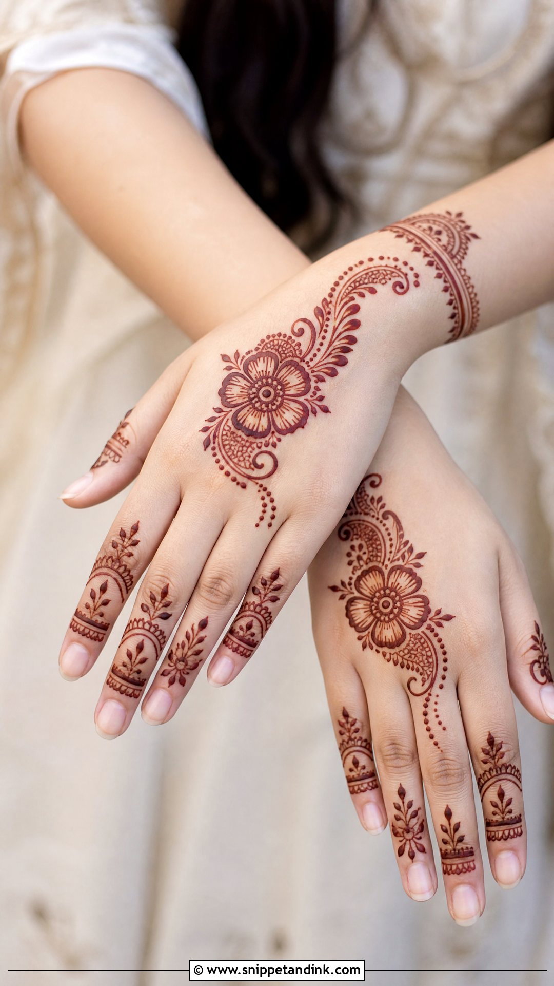 Simple Bridal Mehndi Back Hand - Snippet and Ink - 25 Bridal Mehndi Designs Back Side