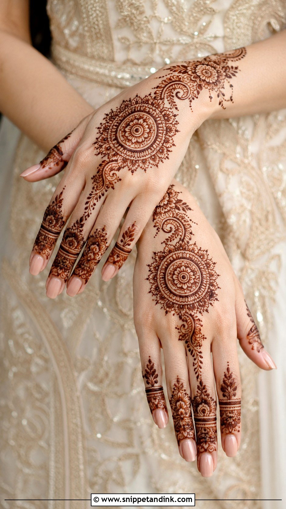 Simple Bridal Mehndi Back Hand - Snippet and Ink - 30 Bridal Mehndi Designs Back Hands Brides