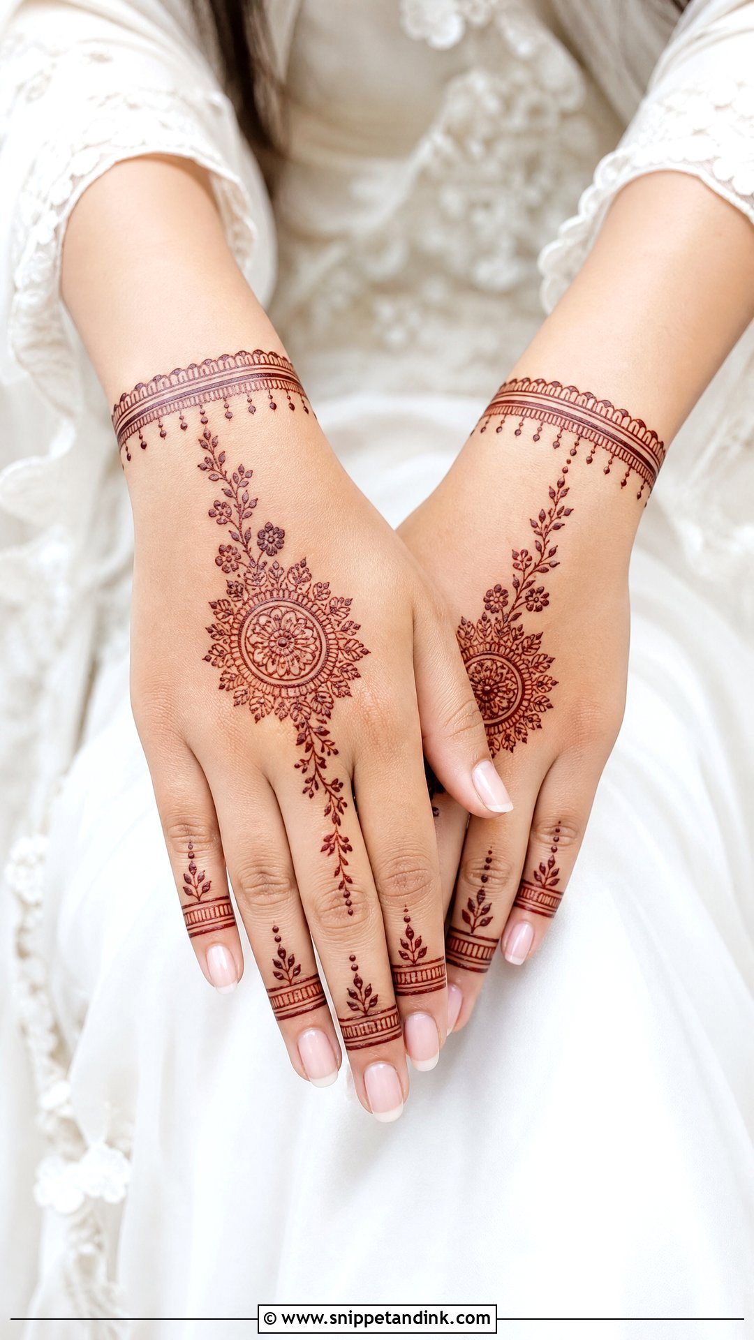 Simple Bridal Mehndi Back Hand - Snippet and Ink - 25 Bridal Mehndi Designs Back Hands