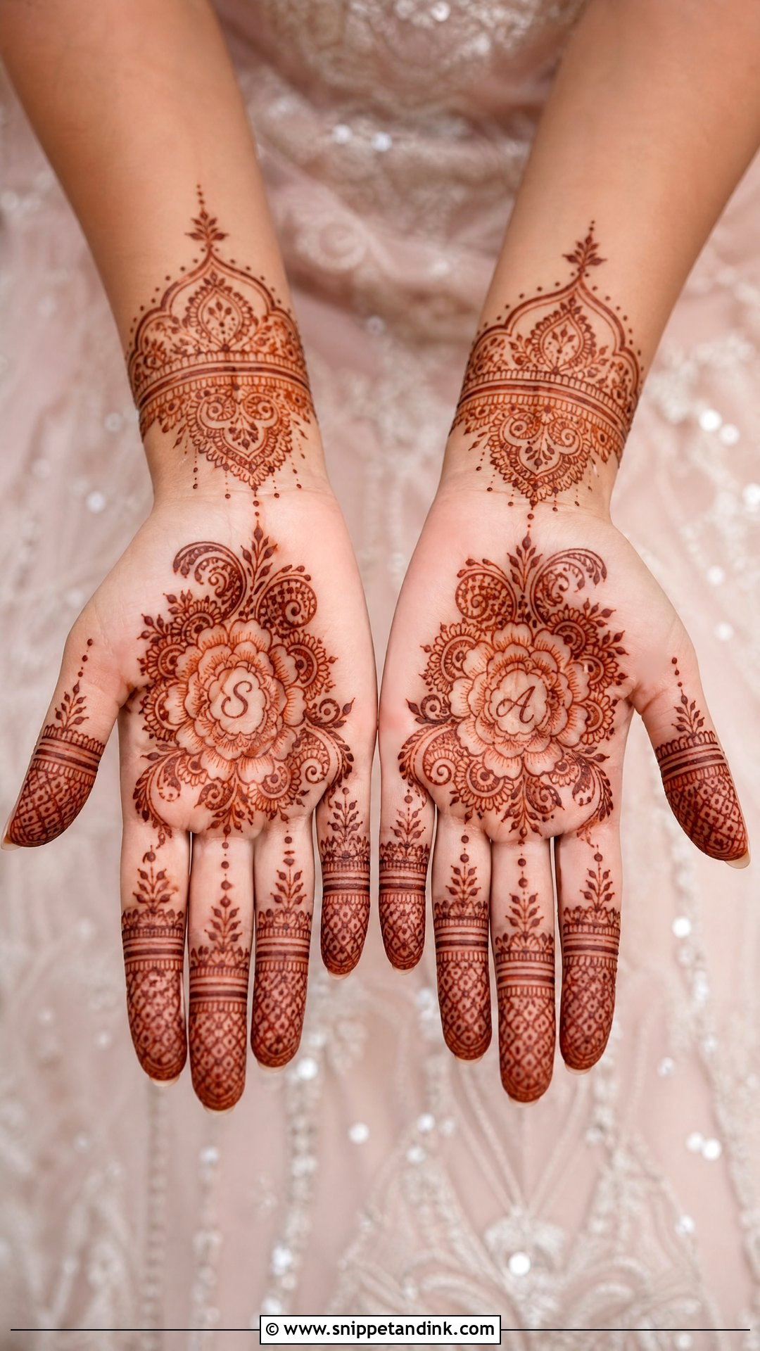 Simple Bridal Mehndi Design - Snippet and Ink - 25 Bridal Mehndi Designs with Names