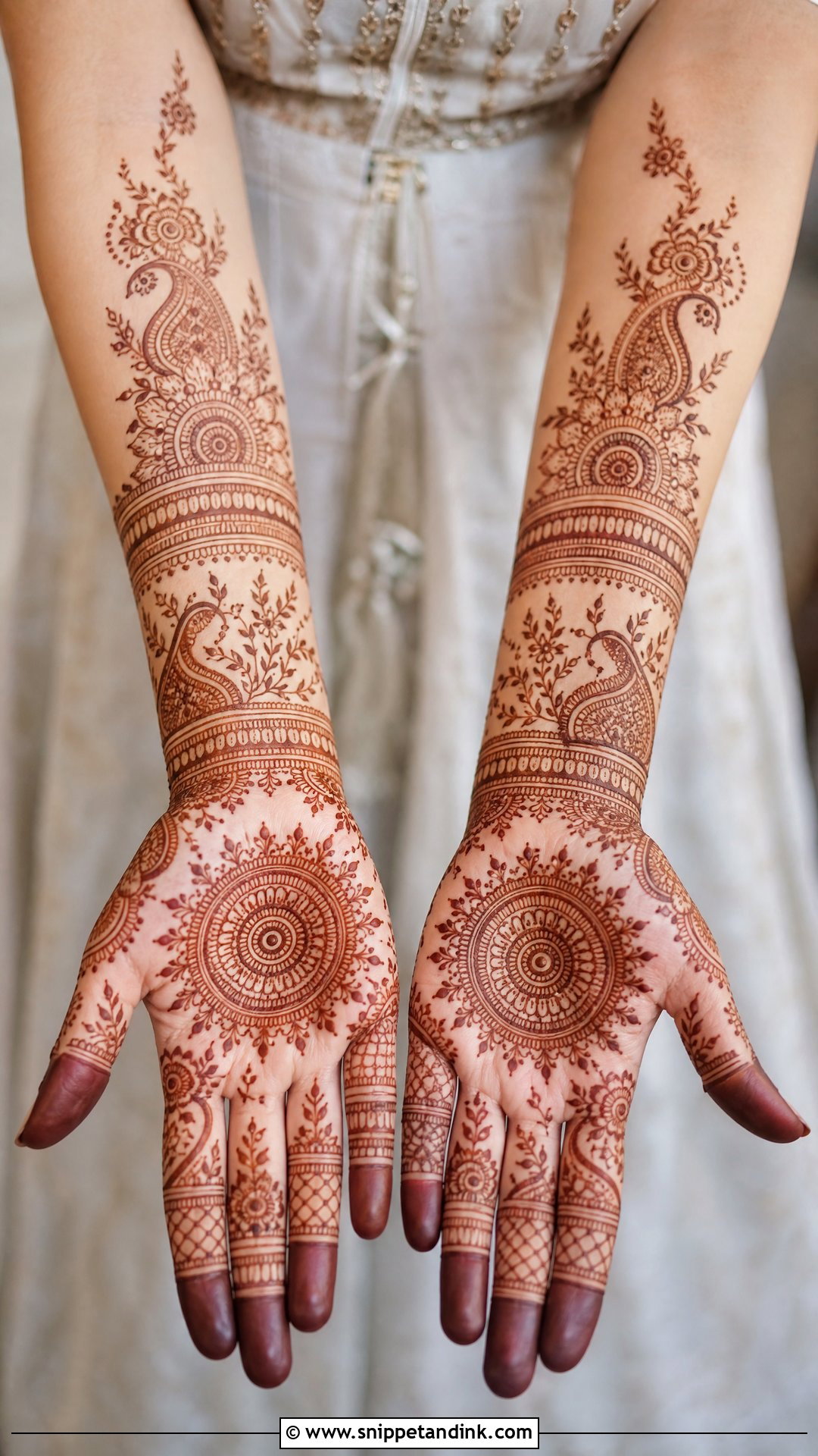 Simple Bridal Mehndi Design - Snippet and Ink - 25 Simple Wedding Mehndi Designs
