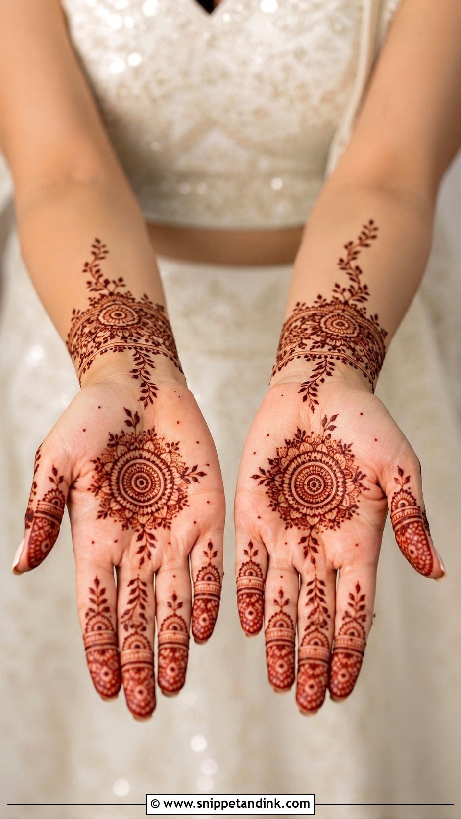 Simple Bridal Mehndi Design - Snippet and Ink - 30 Bridal Mehndi Design Ideas