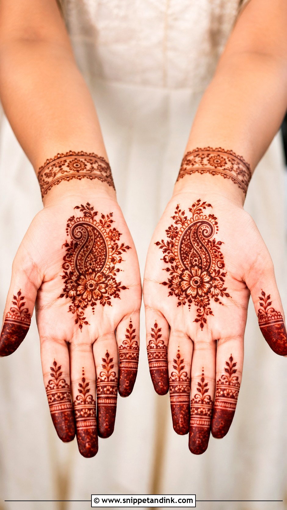 Simple Bridal Mehndi Design - Snippet and Ink - 30 Bridal Wedding Mehendi Designs