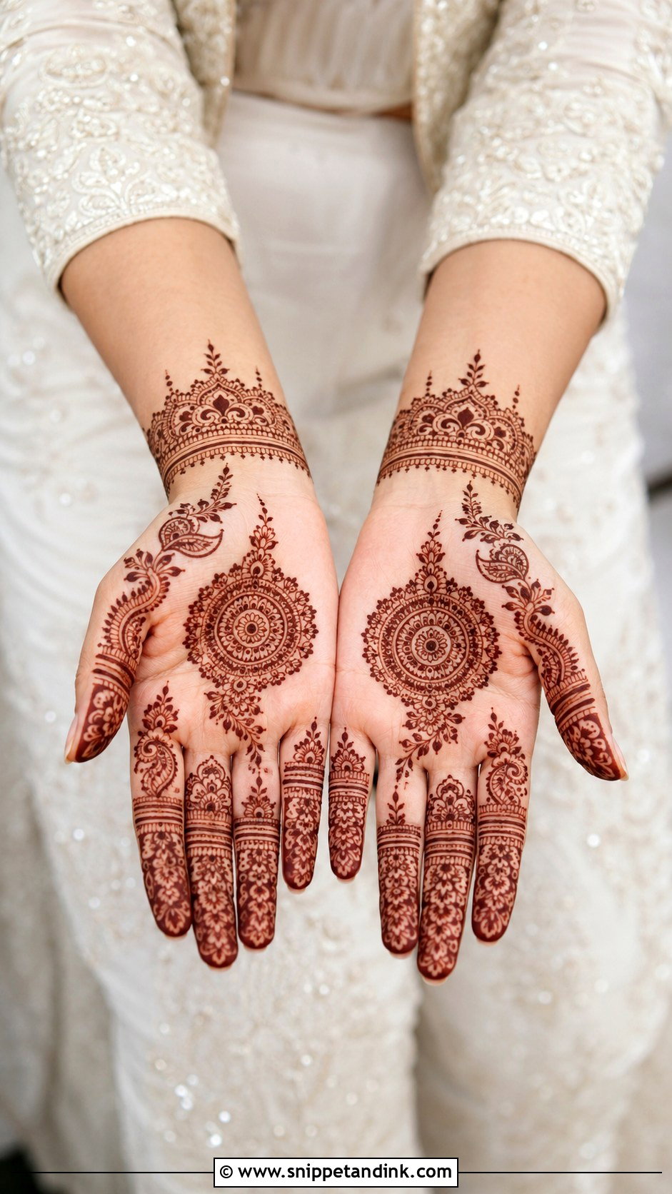 Simple Bridal Mehndi Design - Snippet and Ink - 30 Latest Unique Bridal Mehndi Designs