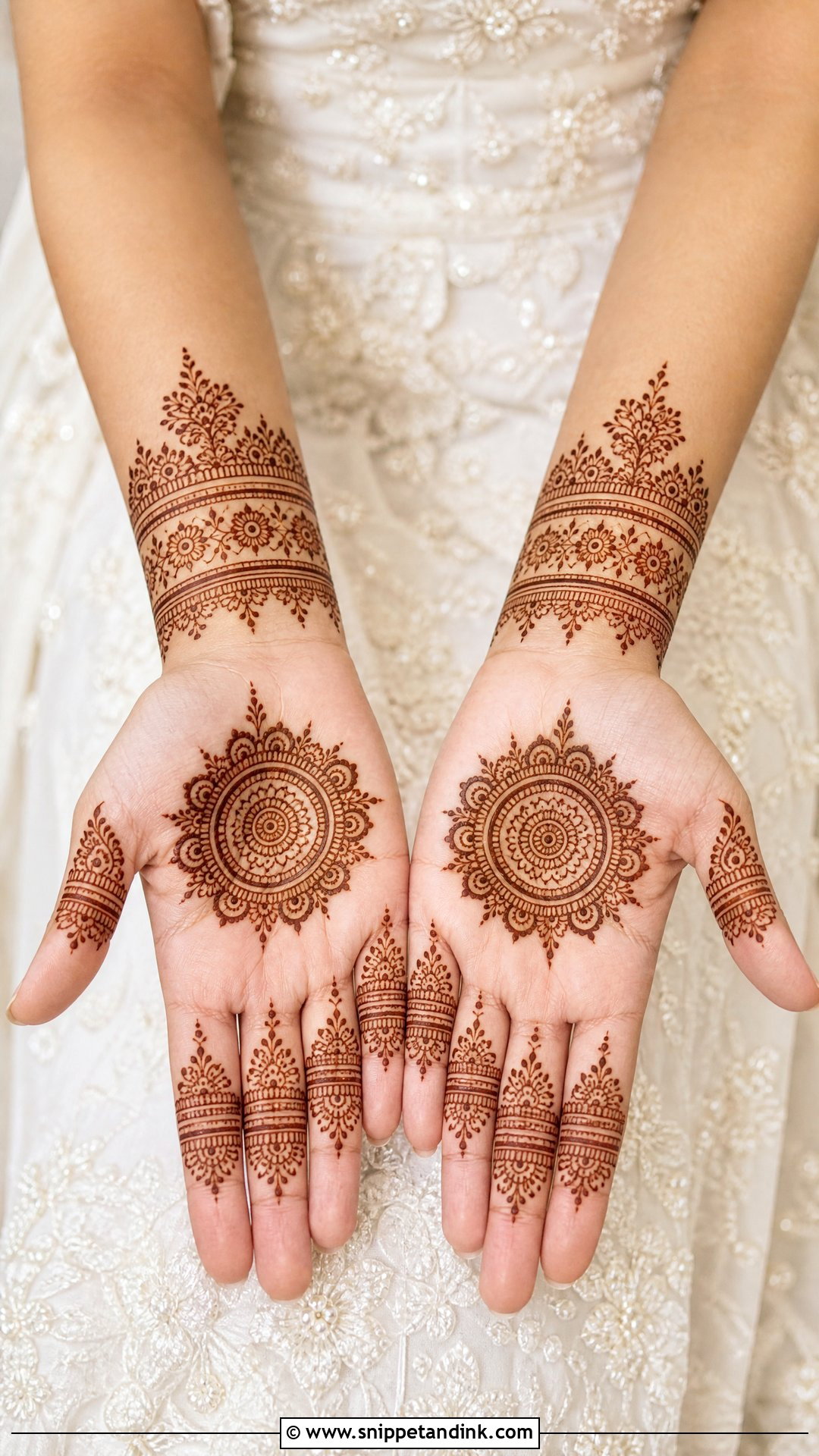 Simple Bridal Mehndi Design - Snippet and Ink - 30 Unique Bridal Mehndi Designs 2025