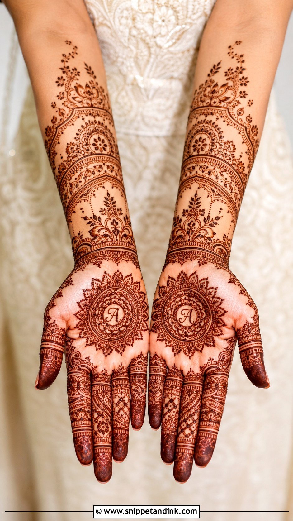 Simple Bridal Mehndi Design - Snippet and Ink - 35 Simple Mehndi Designs