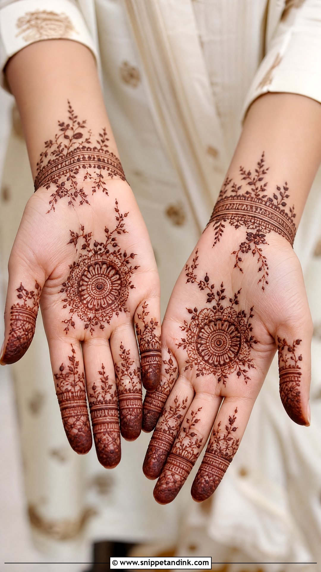 Simple Bridal Mehndi Design - Snippet and Ink - 25 Bridal Hand Mandhi Mehndi Design Ideas