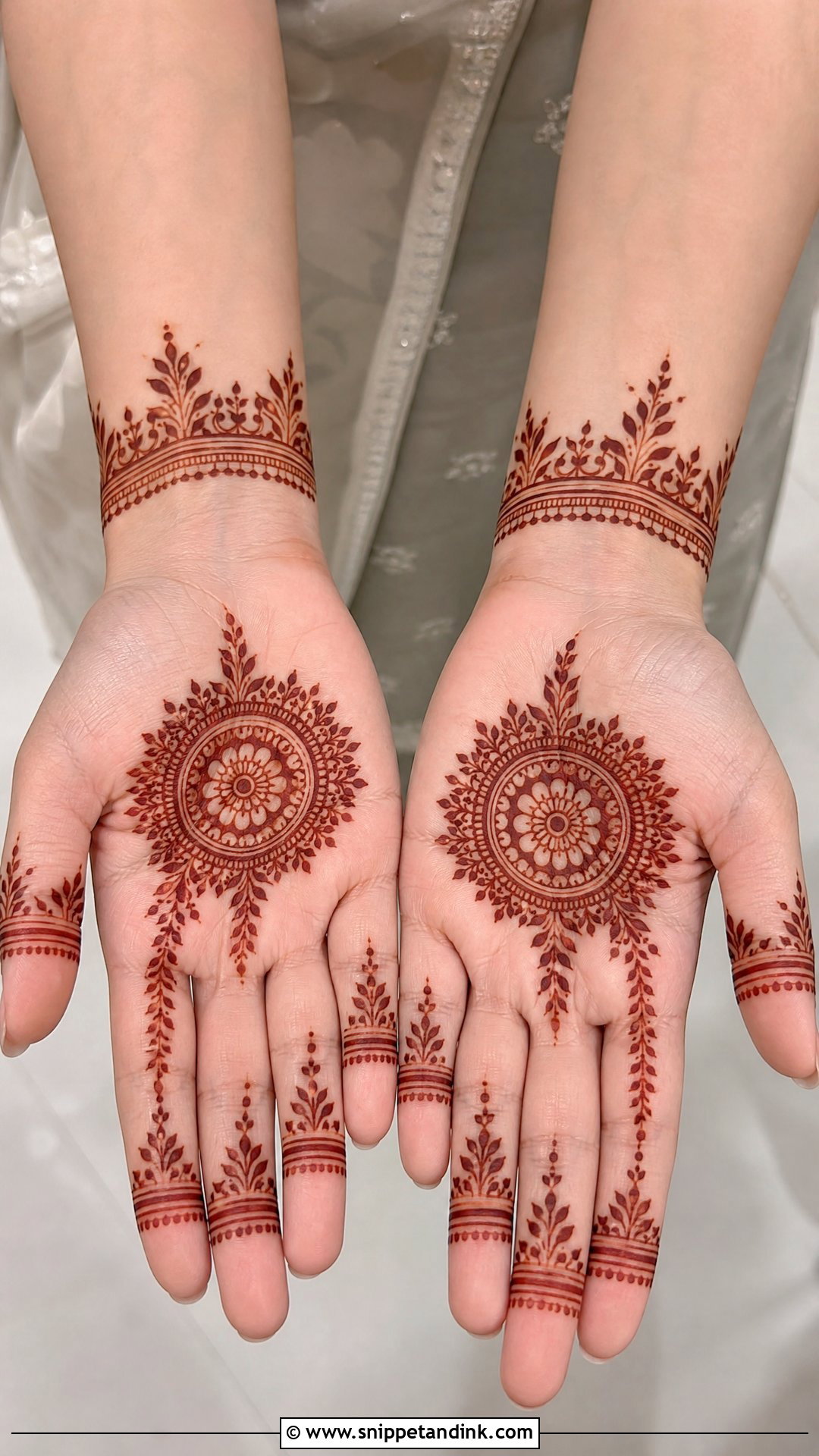 Simple Bridal Mehndi Design - Snippet and Ink - 25 Bridal Mehndi Design 2025 Ideas