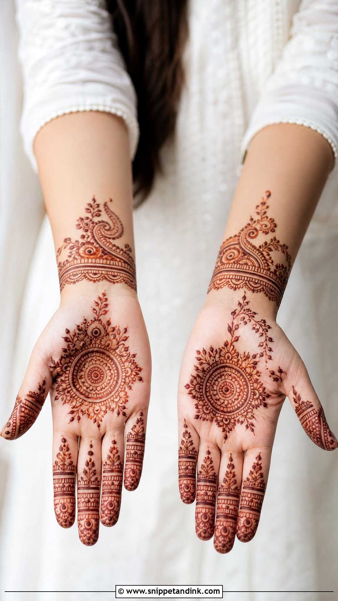 Simple Bridal Mehndi Design For Hands - Snippet and Ink - 20 Unique Bridal Mehndi Mehandi Designs for Hands
