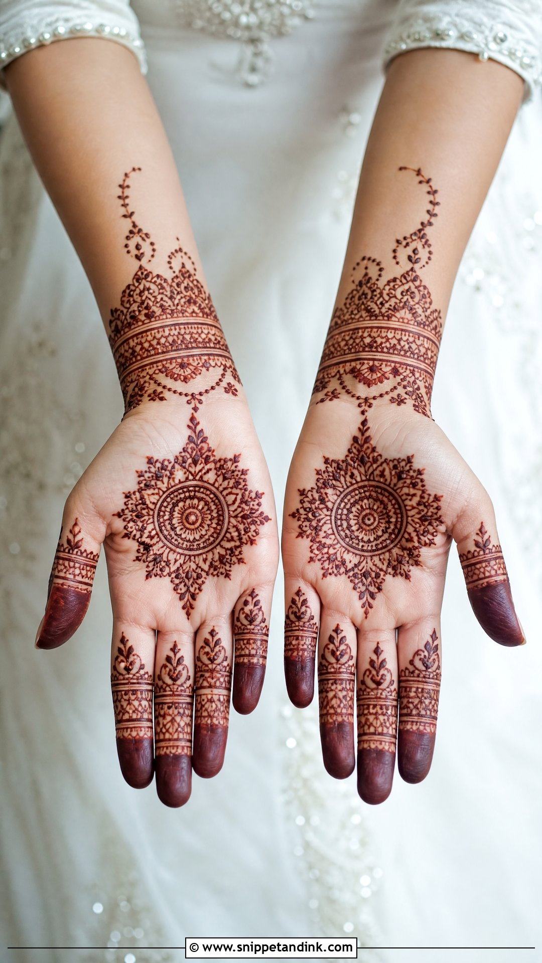 Simple Bridal Mehndi Design For Hands - Snippet and Ink - 20 Bridal Mehndi Designs for Hands