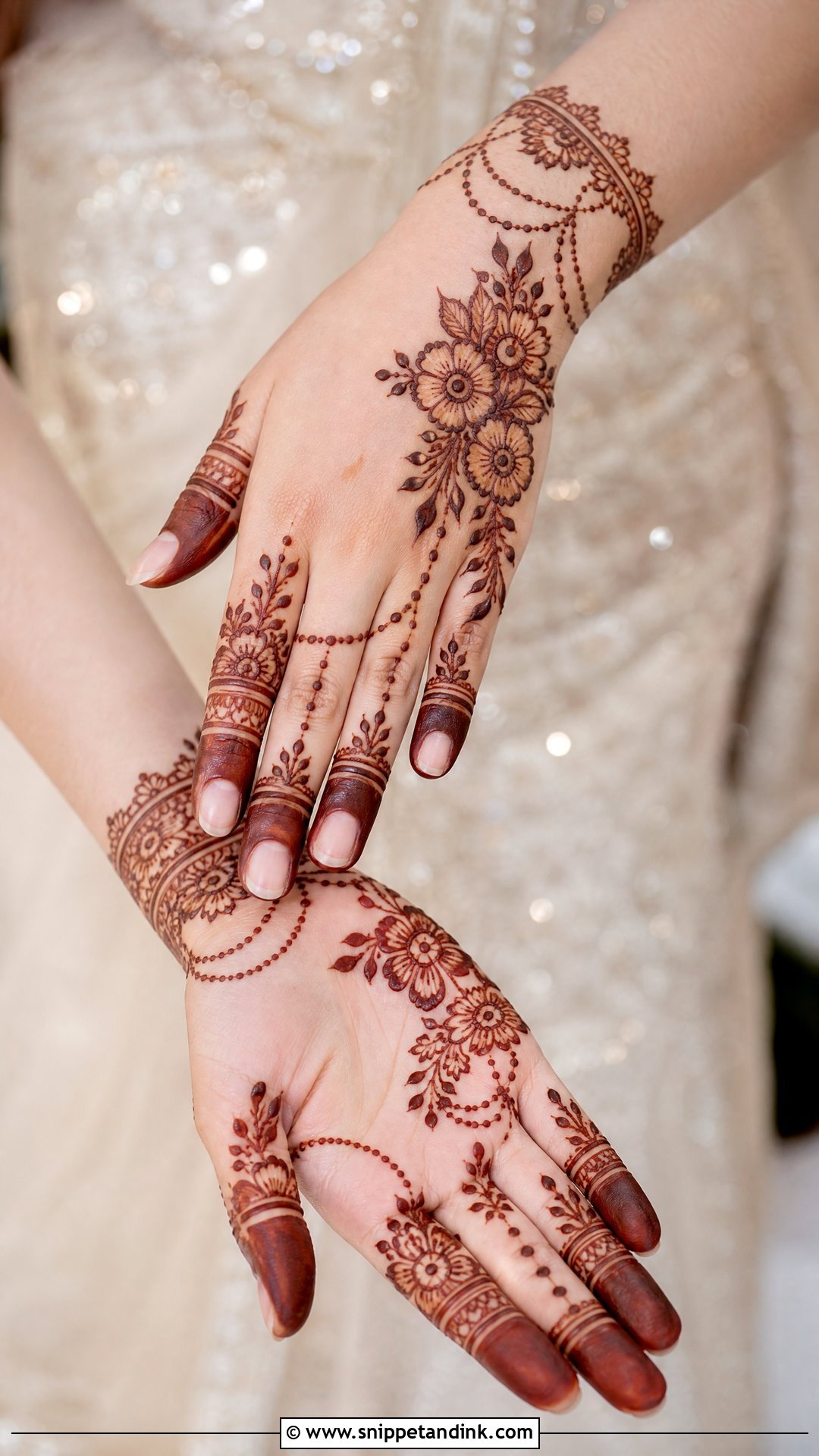 Simple Bridal Mehndi Design For Reception - Snippet and Ink - 20 New Simple Bridal Mehndi Designs