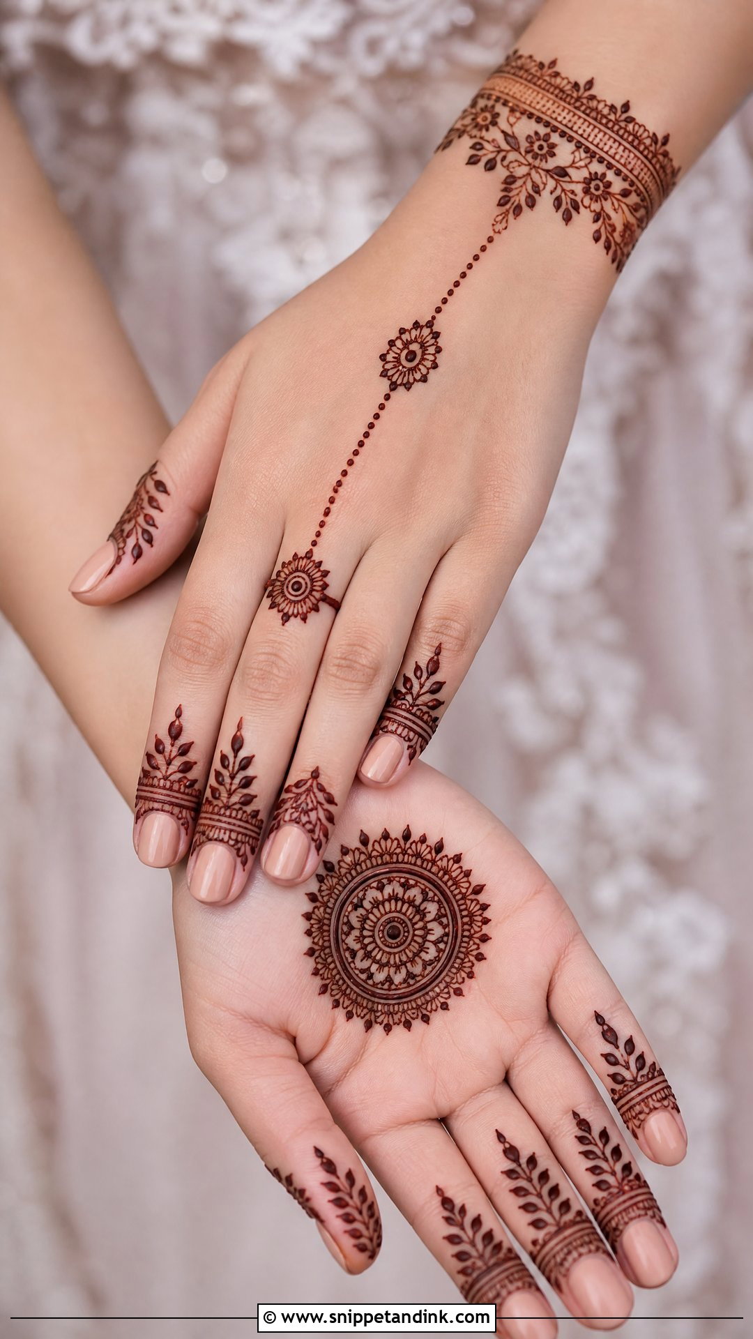Simple Bridal Mehndi For Engagement - Snippet and Ink - 20 Simple Bride Mehndi Designs