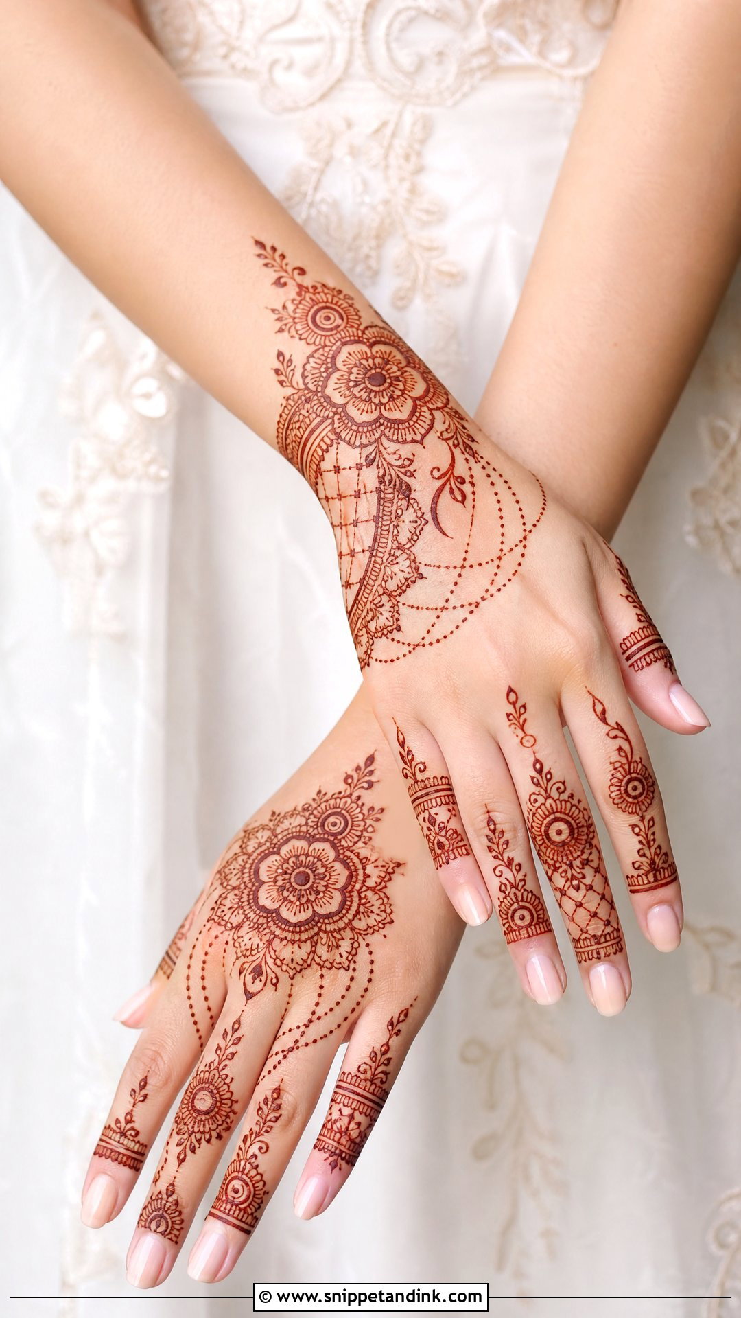 Simple Bridal Mehndi For Fair Skin - Snippet and Ink - 25 Simple Mehndi Designs for Bride