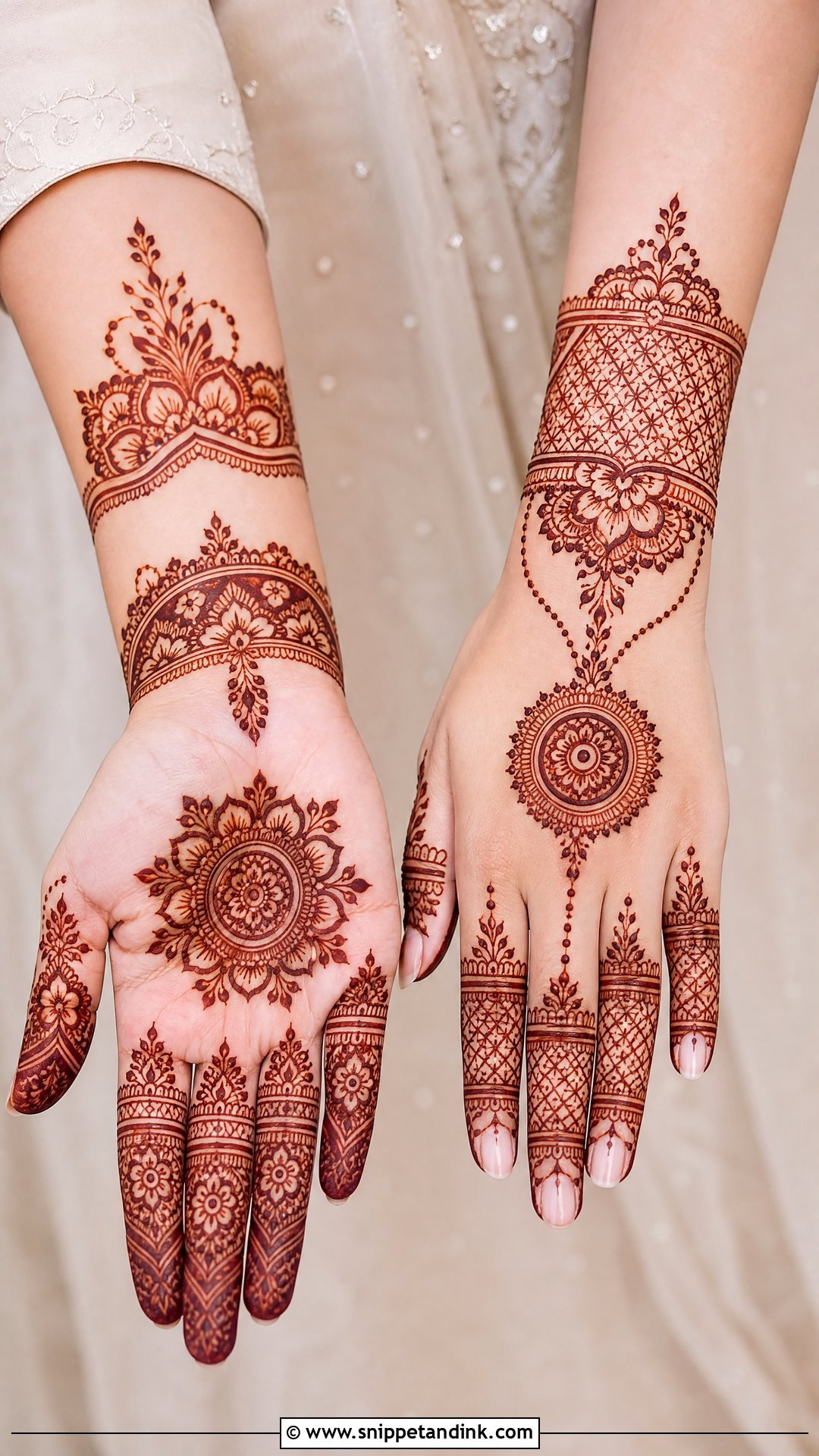 Simple Bridal Mehndi With Jaali - Snippet and Ink - 20 Simple Bride Mehndi Designs