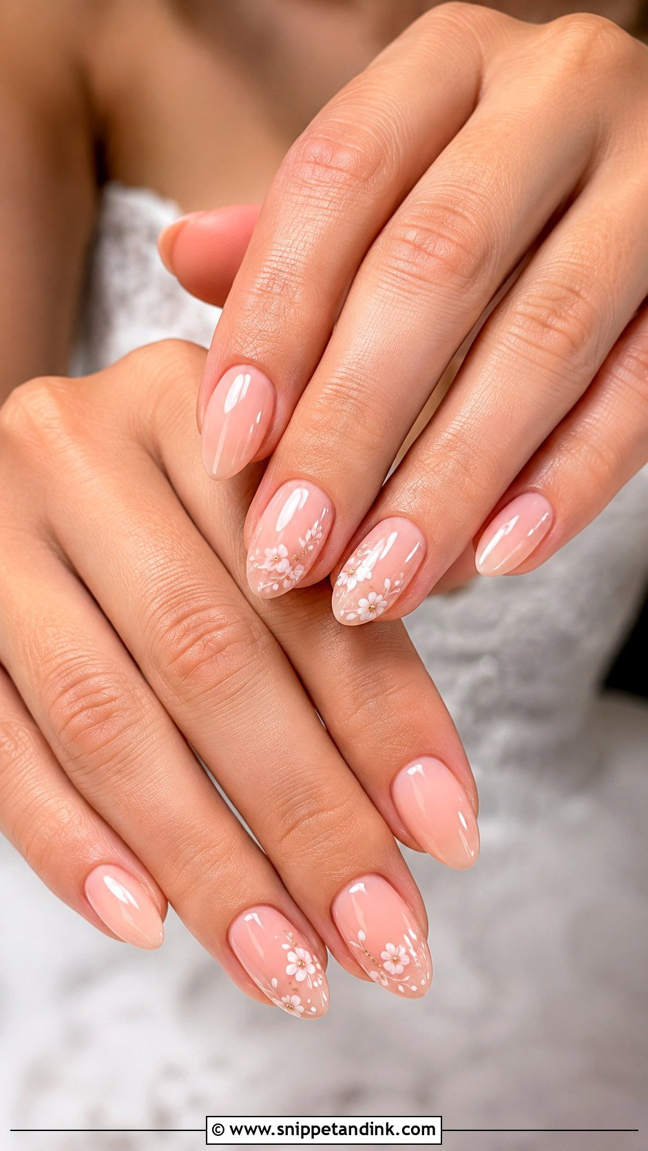 Simple Bridal Nails For Summer Wedding - Snippet and Ink - 30 Simple Bridal Nails
