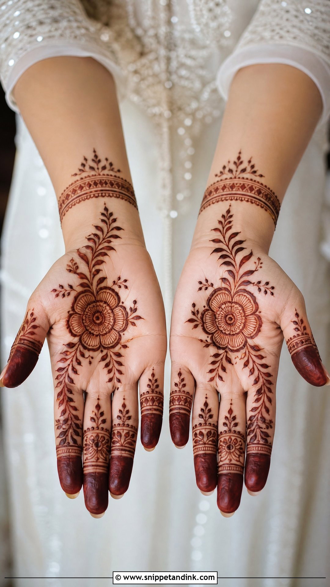 Simple Bridal Sister Mehndi Design - Snippet and Ink - 25 Bridal Sister Mehndi Design Ideas