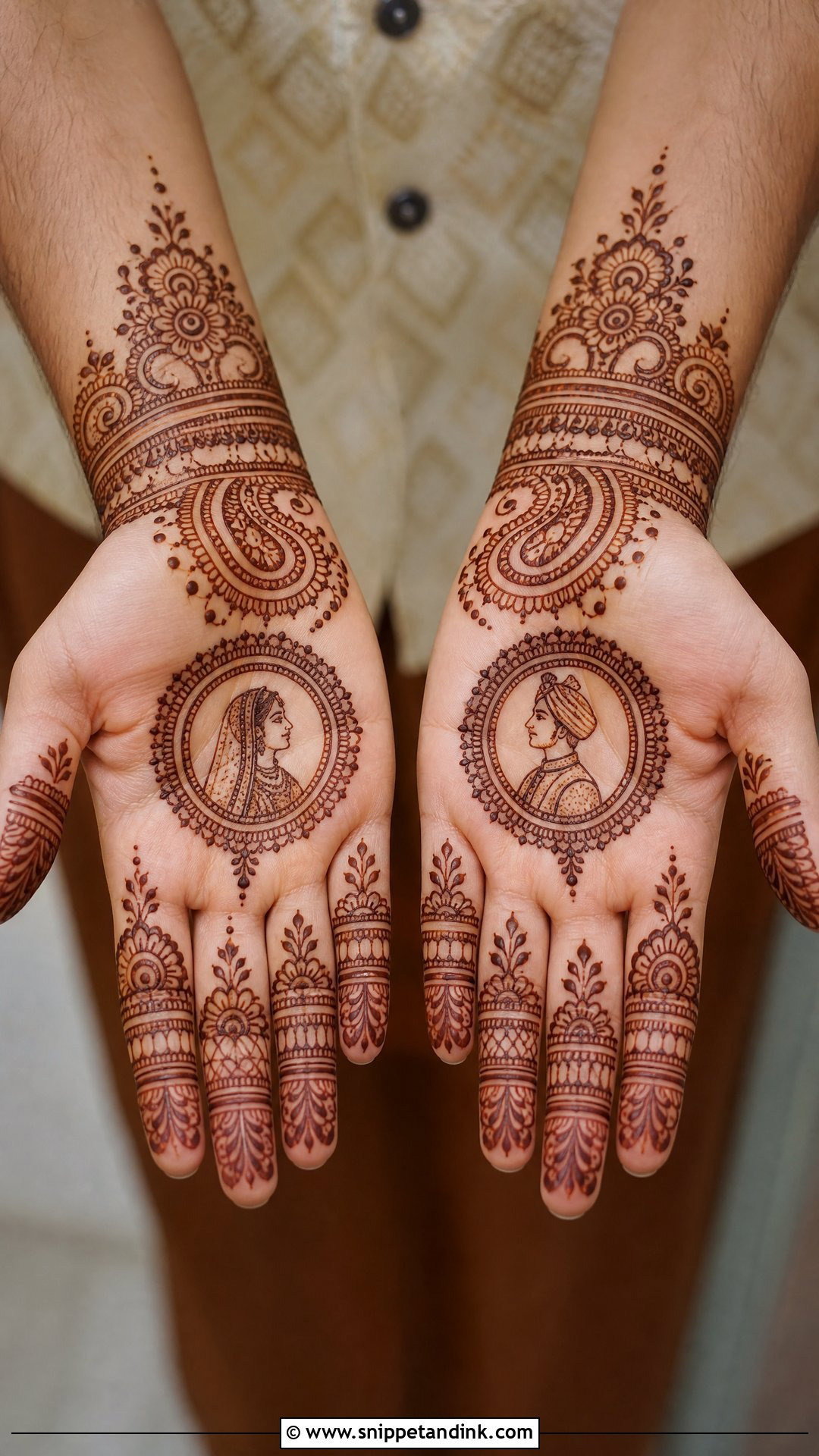Simple Bride Groom Mehndi - Snippet and Ink - 25 Simple Mehndi Designs for Bride
