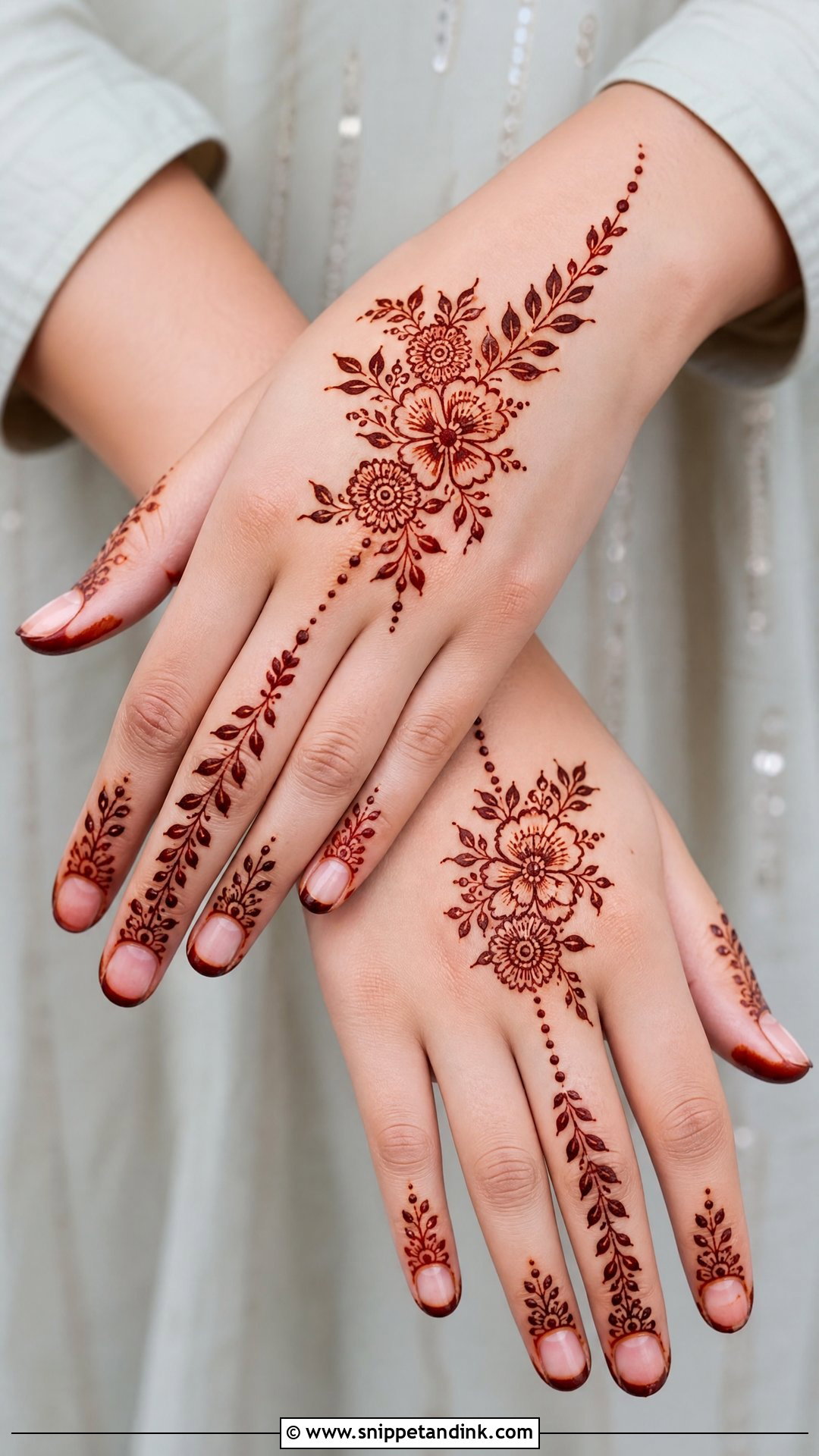 Simple Bunches Mehndi Design - Snippet and Ink - 25 Bunches Mehndi Design Ideas