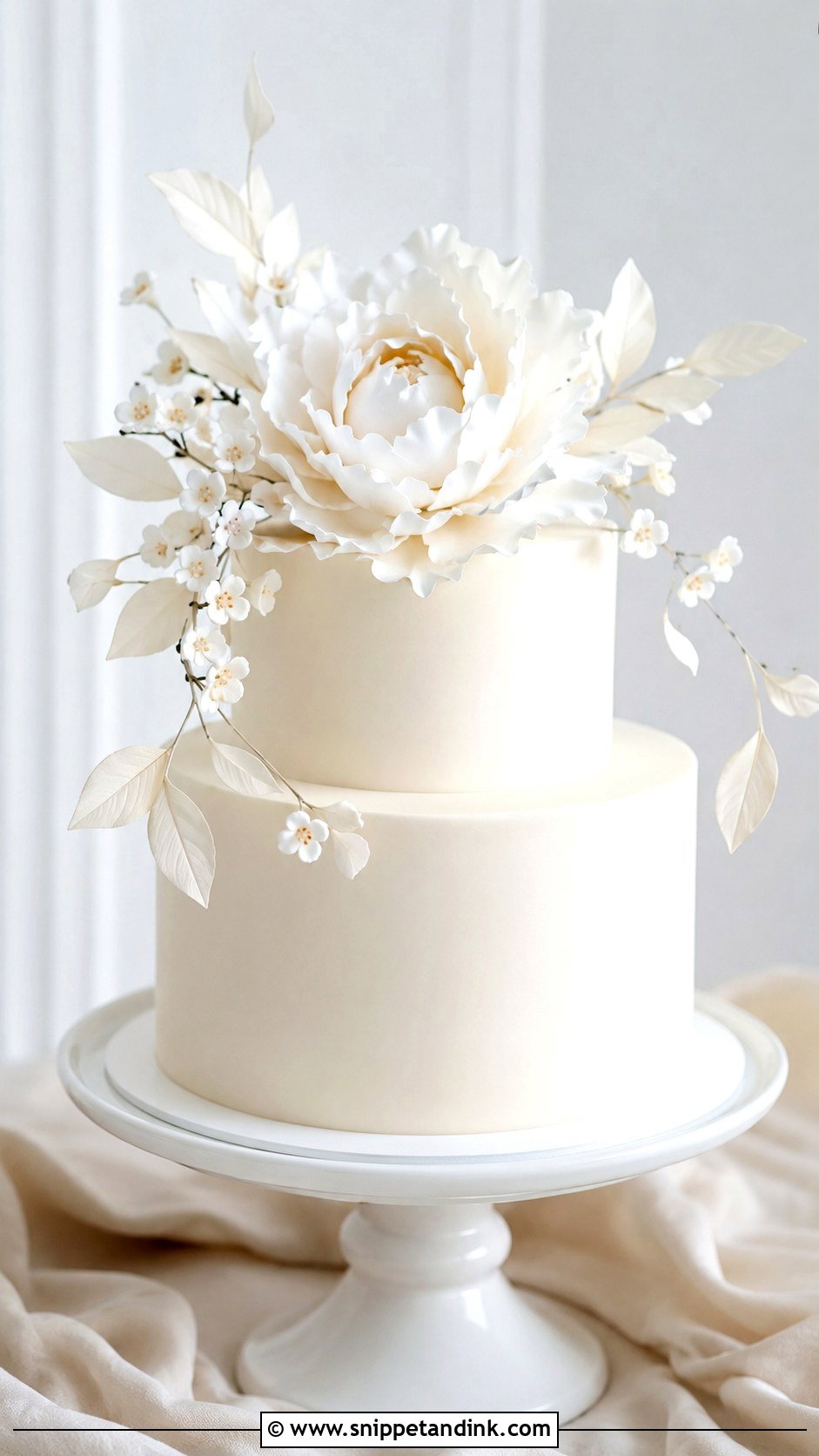 Simple Buttercream Wedding Cake - Snippet and Ink - 20 Simple Wedding Cake Decor Ideas