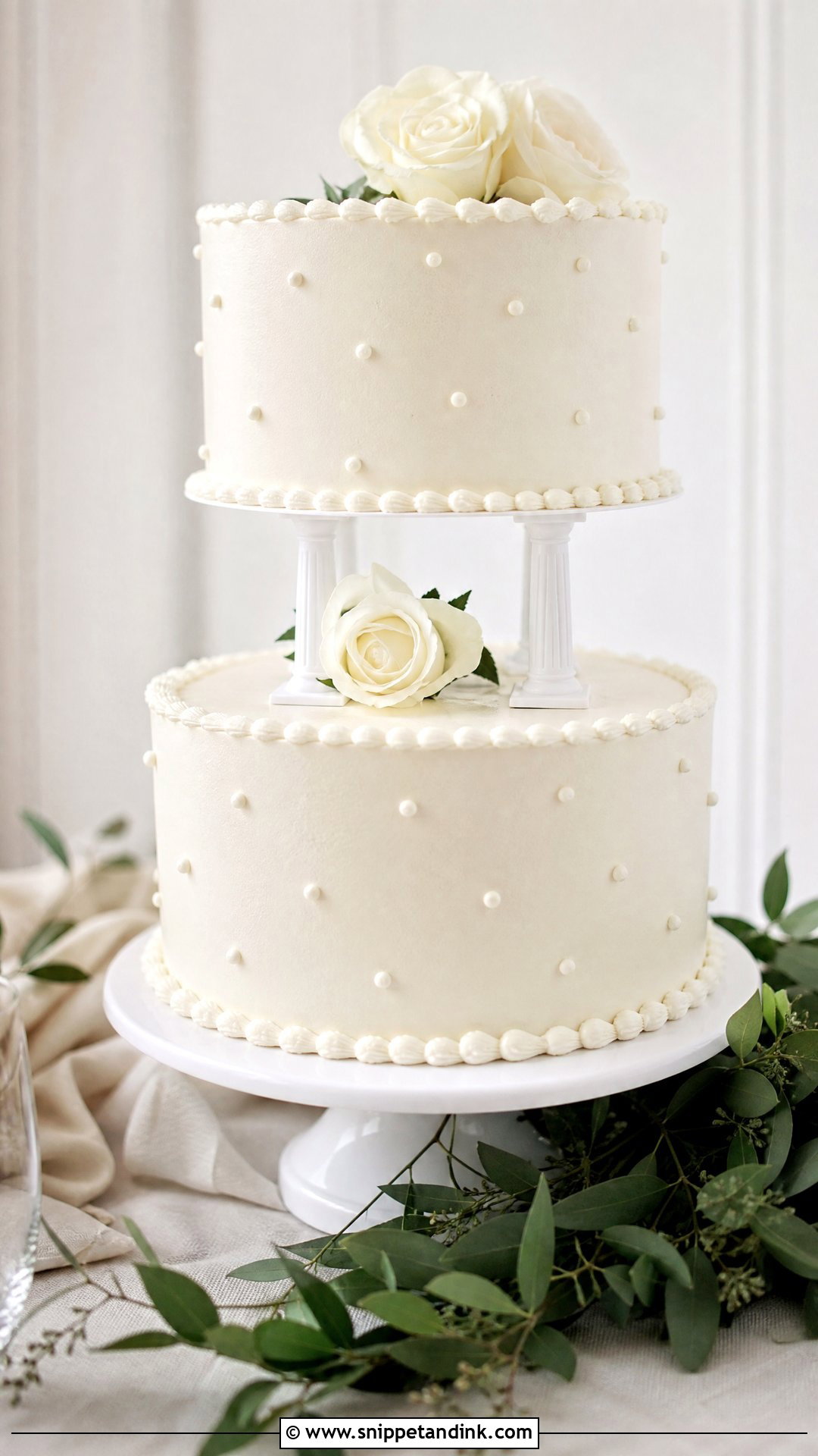Simple Carousel Wedding Cake - Snippet and Ink - 30 Carousel Cake Ideas for Wedding