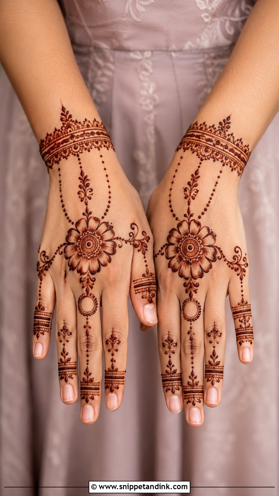 Simple Chain Mehndi Design - Snippet and Ink - 35 Mehndi Designs for Beginners