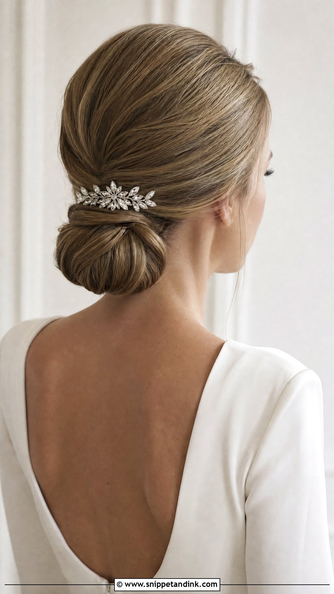 Simple Chignon Wedding Hairstyle - Snippet and Ink - 15 Cute Simple Wedding Hairstyles