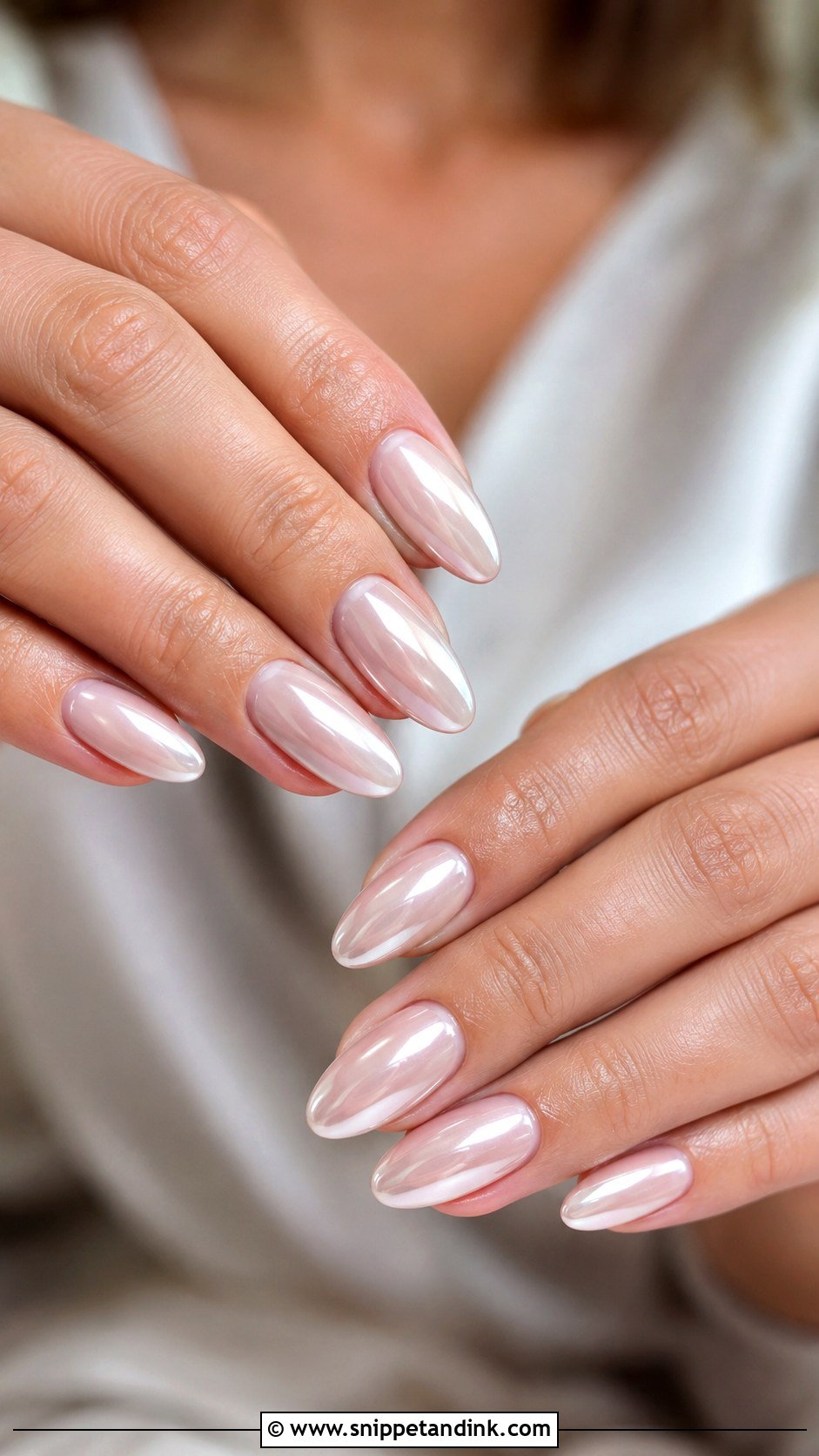 Simple Chrome Wedding Nails - Snippet and Ink - 30 Simple Wedding Nails