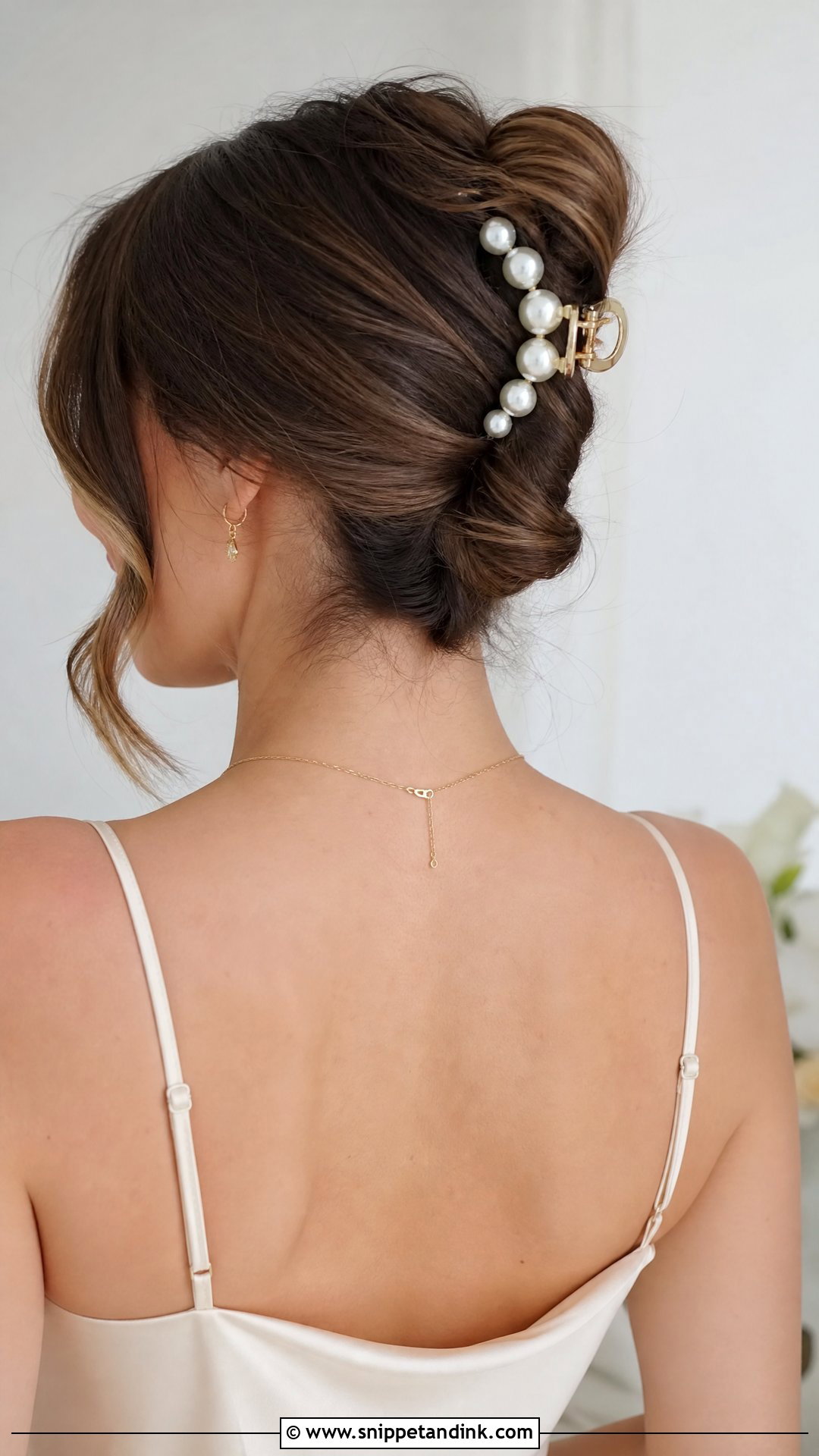 Simple Claw Clip Updo For Wedding Party - Snippet and Ink - 20 Simple Hairstyle for Wedding Party Ideas