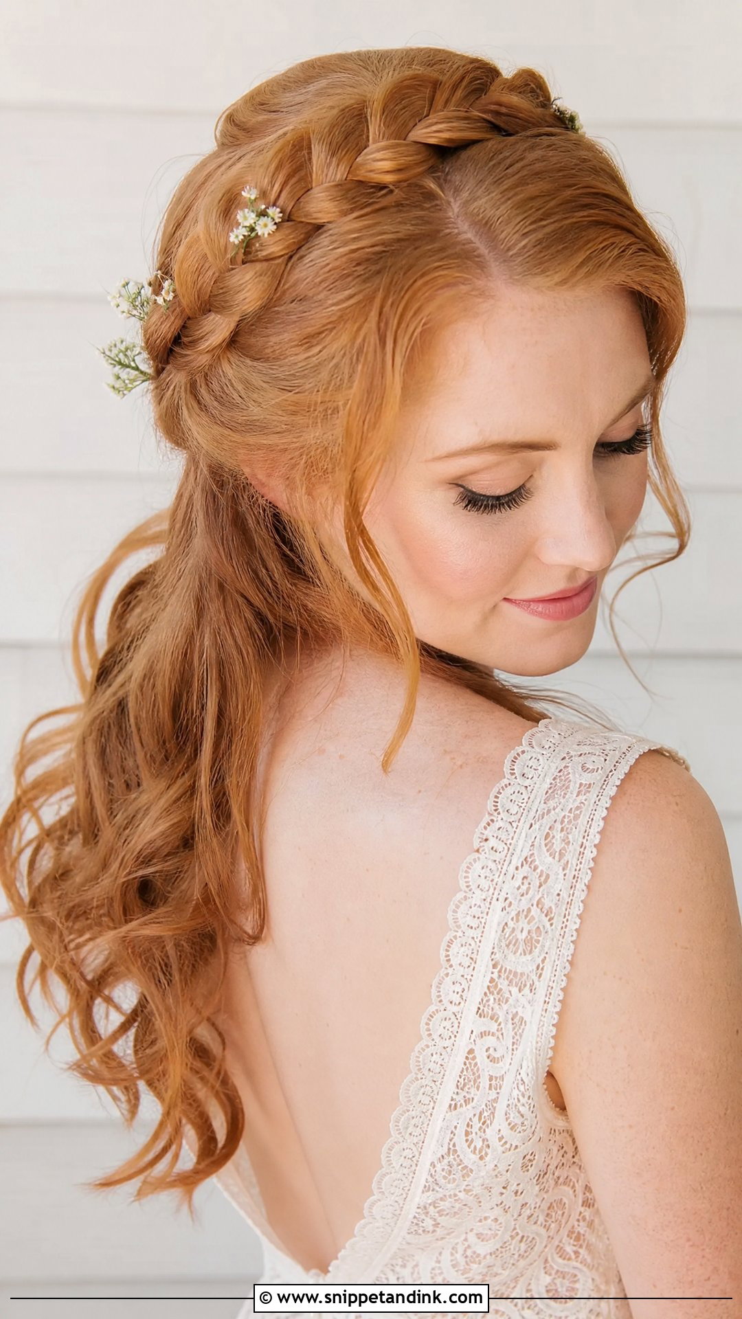 Simple Crown Braid For Marriage - Snippet and Ink - 20 Simple Hairstyle for Marriage Ideas