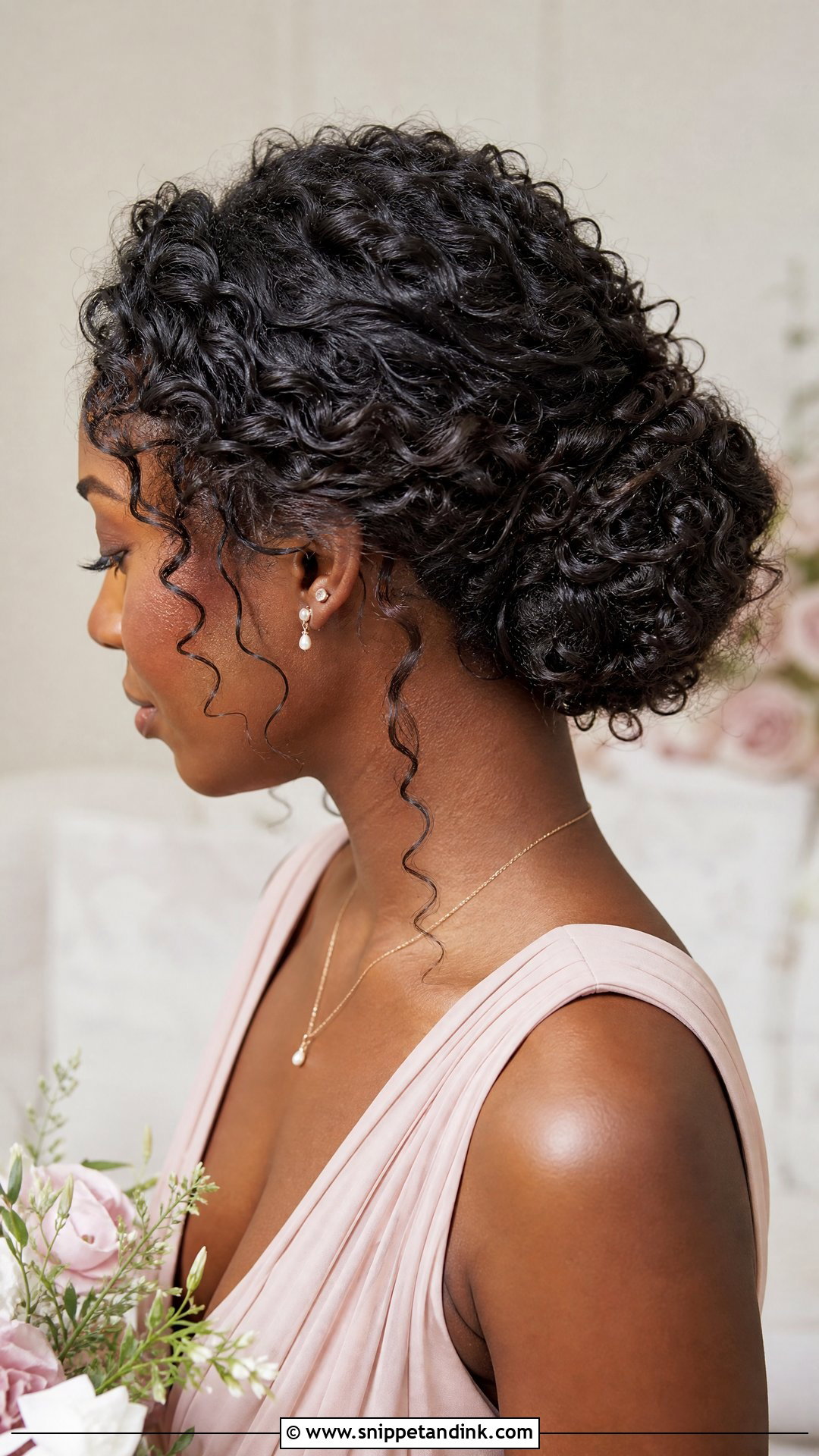 Simple Curly Updo For Wedding Party - Snippet and Ink - 20 Simple Hairstyle for Wedding Party Ideas