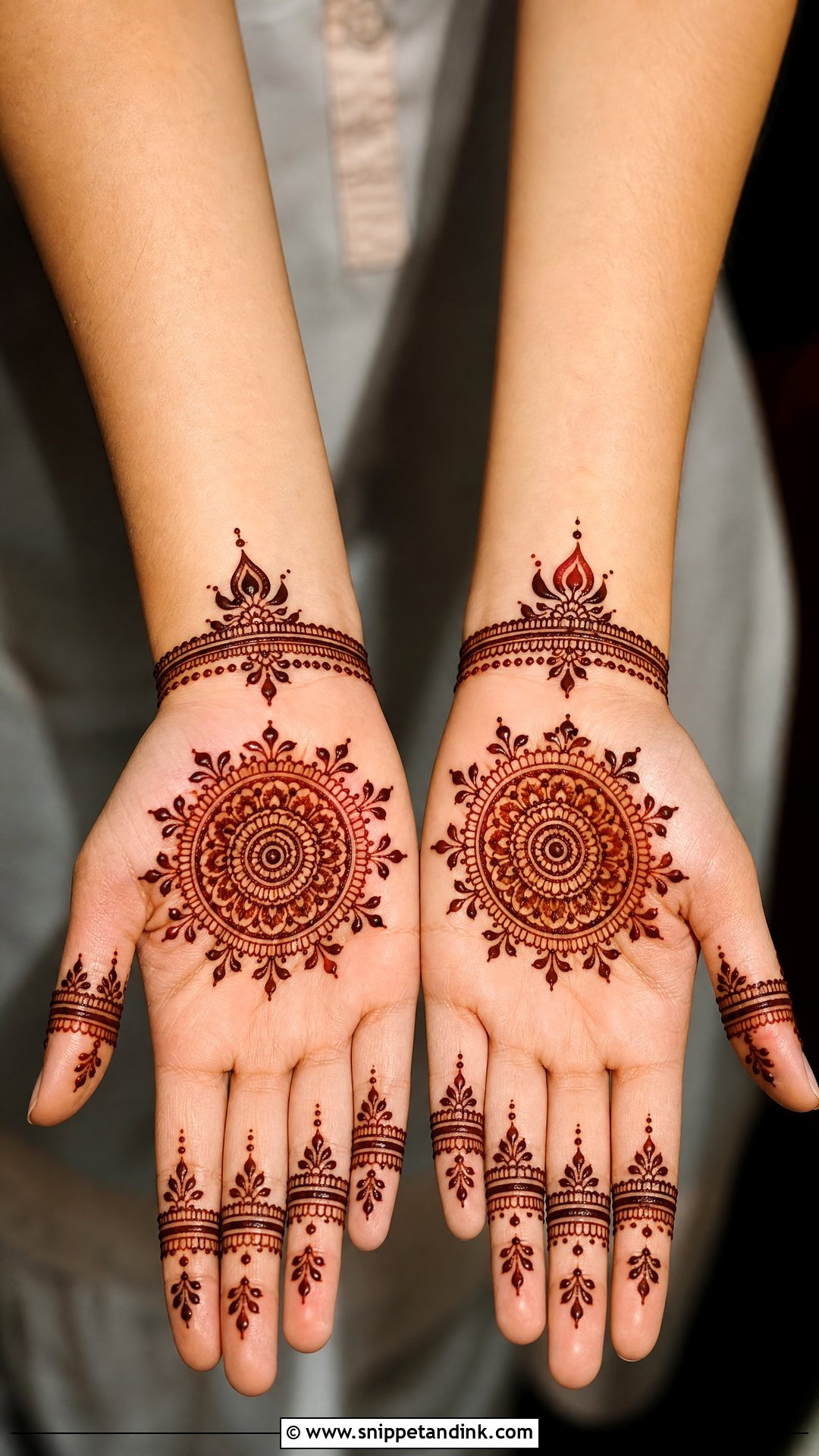 Simple Diwali Front Hand Mehndi Design - Snippet and Ink - 35 Simple Easy Front Hand Mehndi Designs