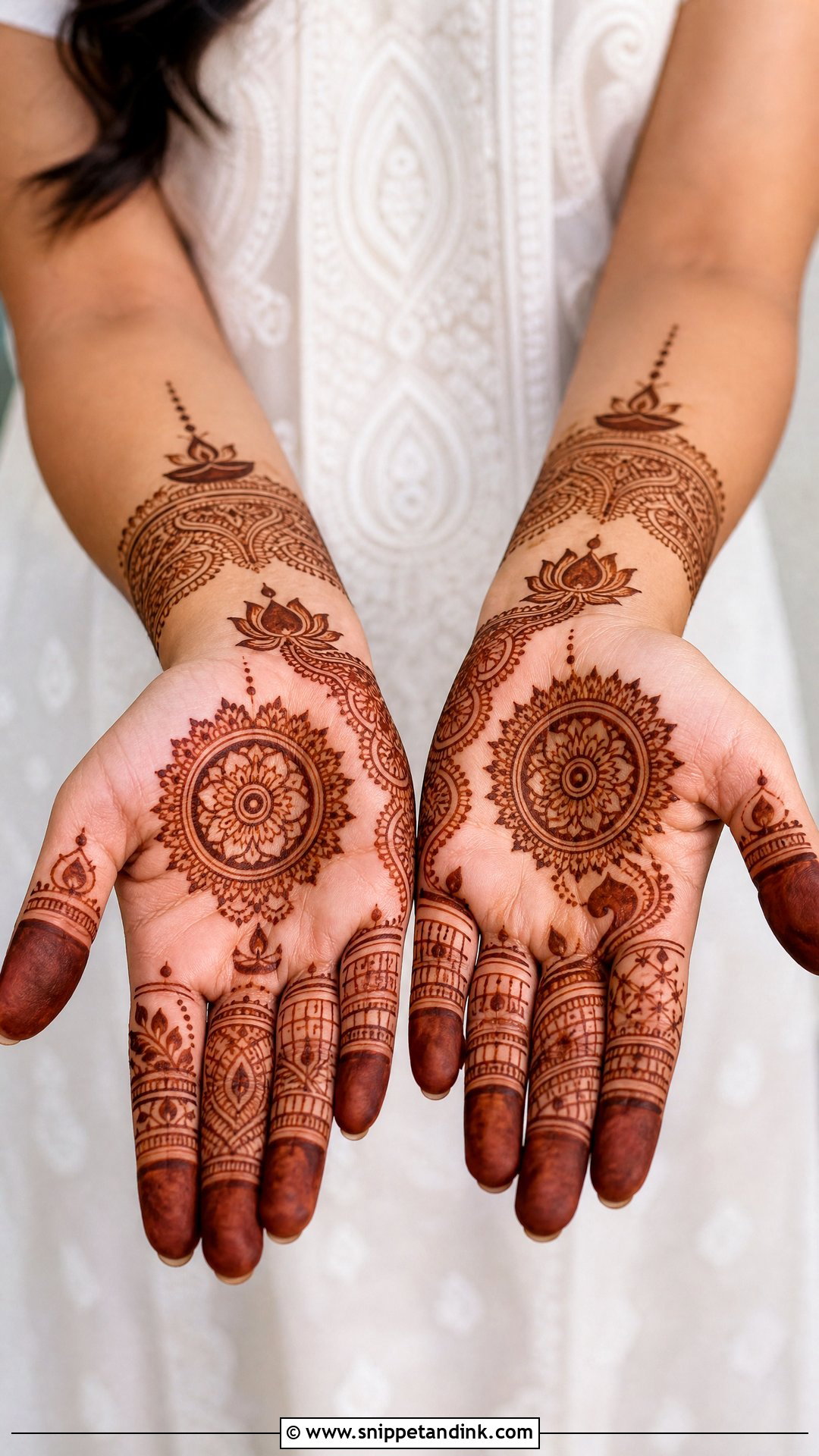 Simple Diwali Mehndi Design - Snippet and Ink - 30 Simple and Stylish Mehndi Designs