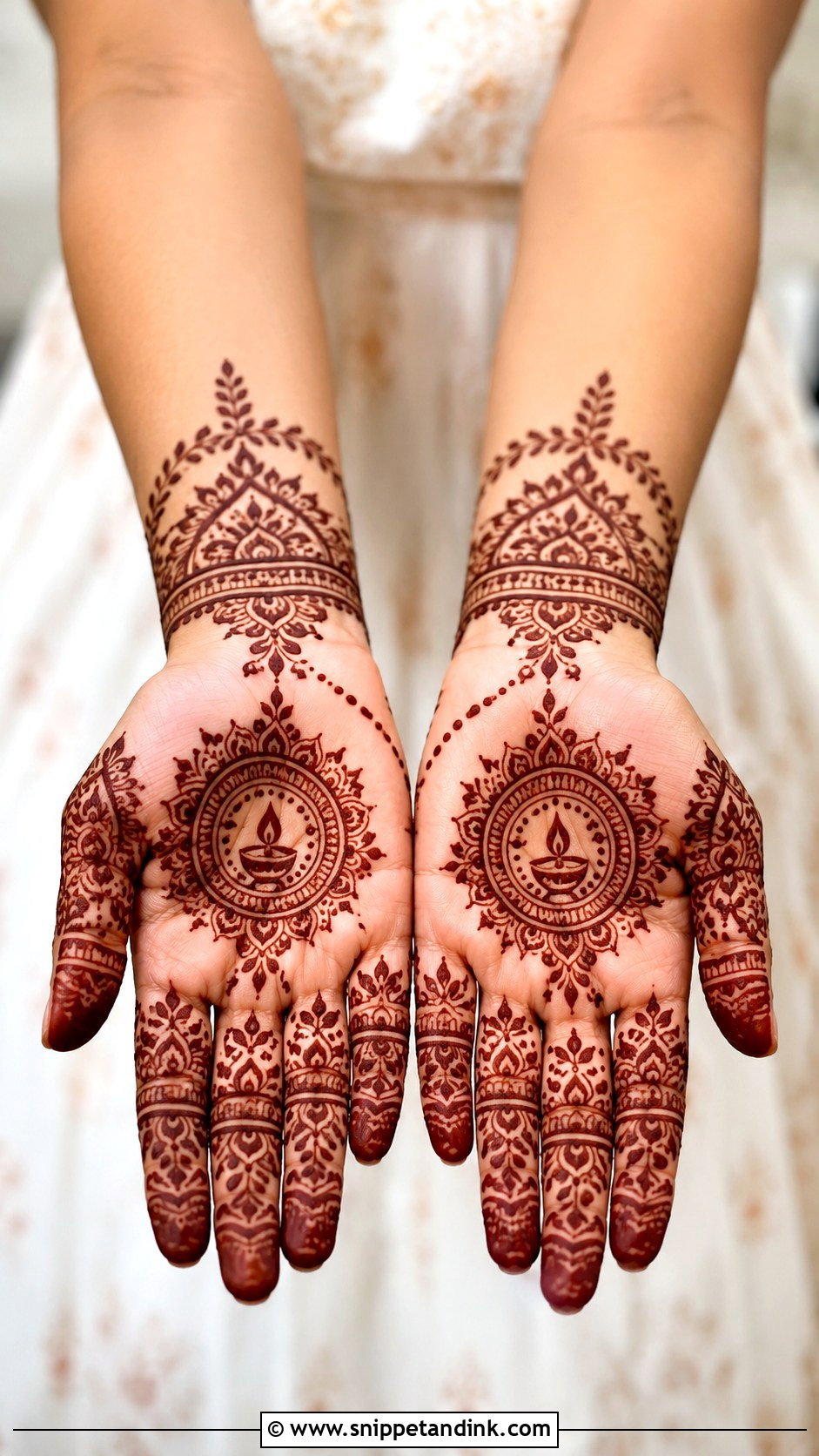 Simple Diwali Mehndi Design - Snippet and Ink - 35 Simple Aesthetic Mehndi Designs