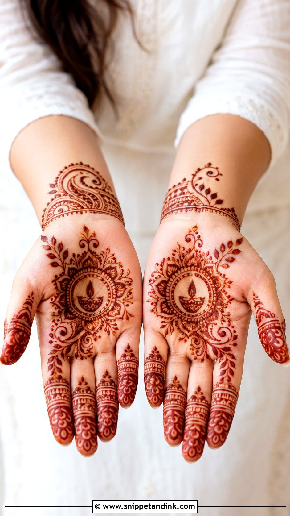 Simple Diwali Mehndi Design - Snippet and Ink - 35 Simple Mehndi Design Ideas