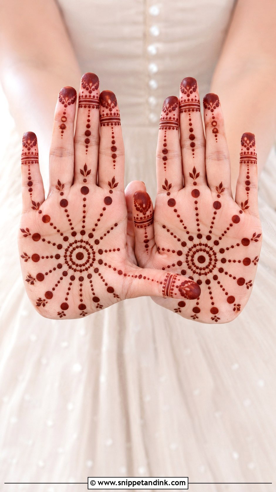 Simple Dots Palm Mehndi Design - Snippet and Ink - 35 Simple Easy Palm Mehndi Design Ideas