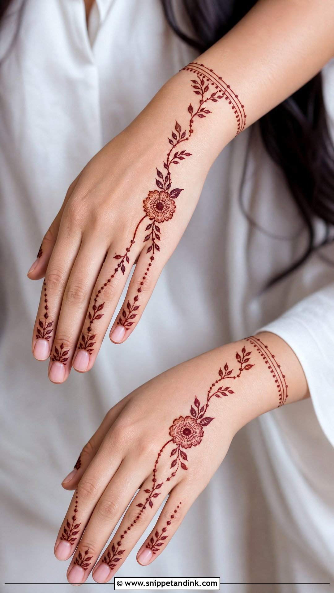 Simple Dubai Khafif Mehndi Design - Snippet and Ink - 30 Dubai Khafif Mehndi Designs