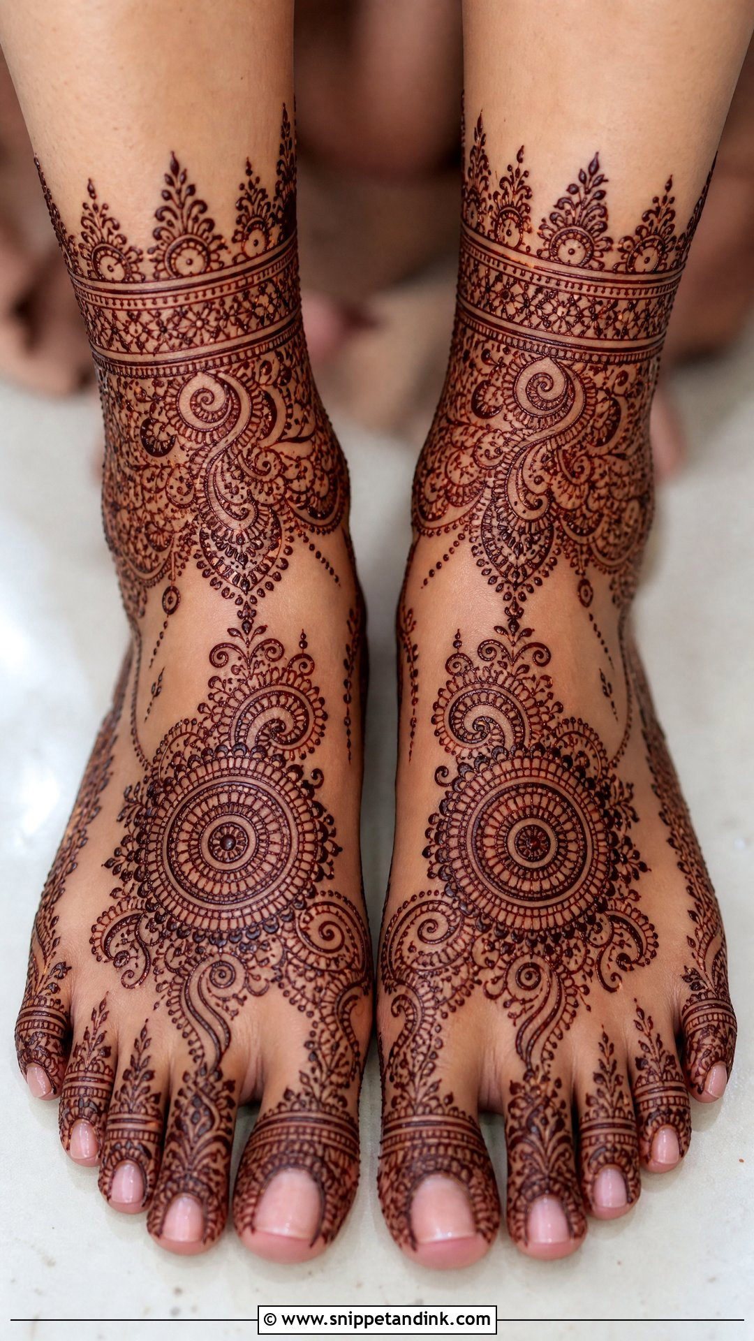 Simple Dulhan Foot Mehndi Design - Snippet and Ink - 20 Simple Indian Bridal Mehndi Leg Mehendi Design Ideas