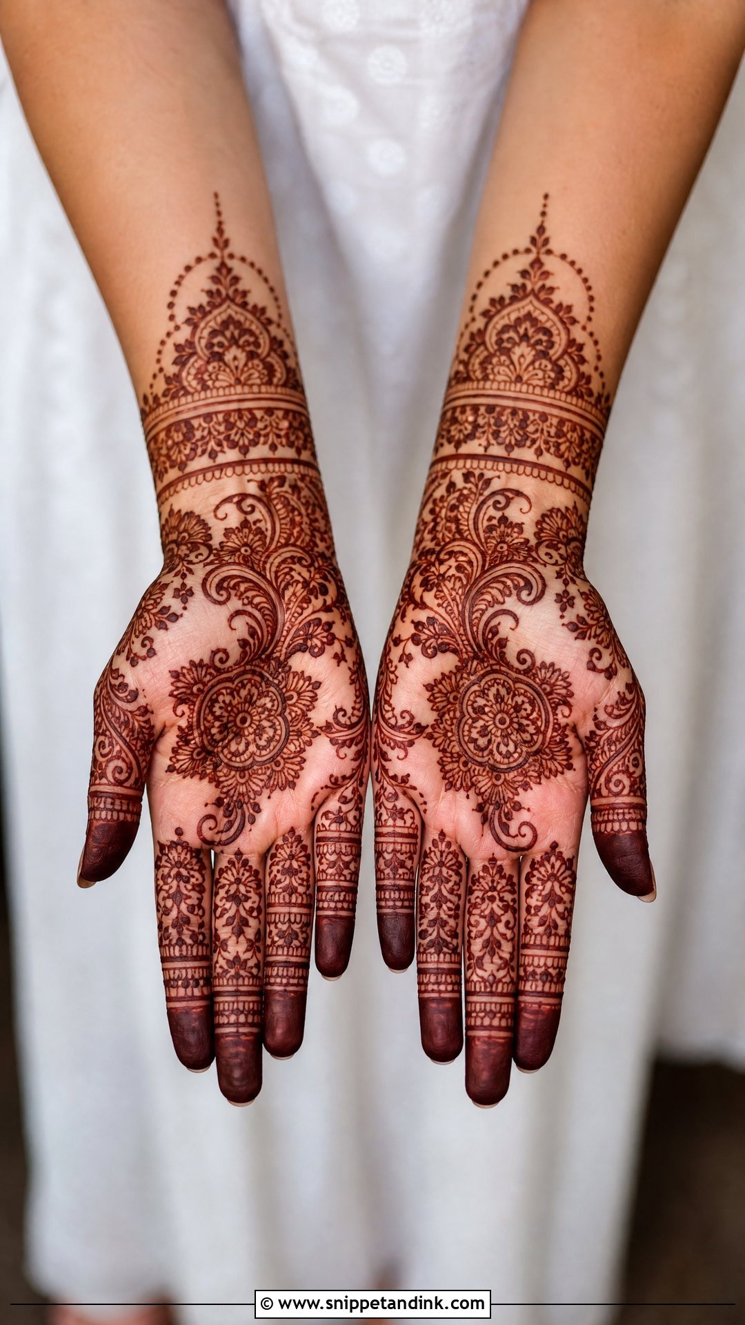 Simple Dulhan Mehndi Design - Snippet and Ink - 25 Dulhan Bridal Henna Mehndi Designs