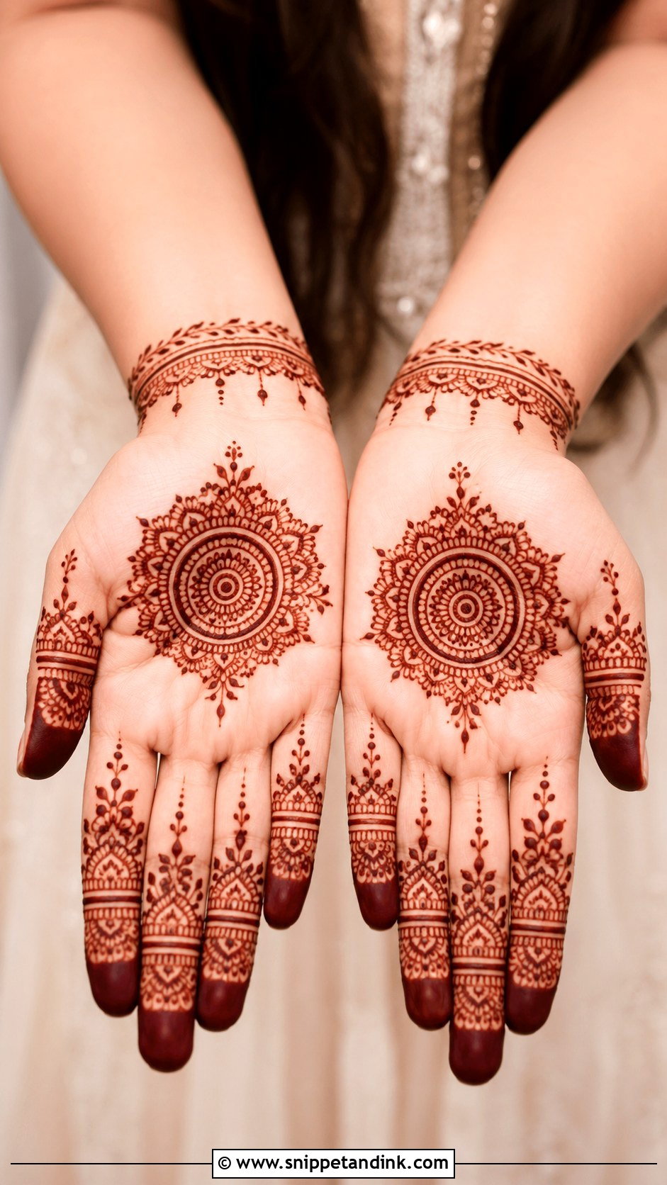 Simple Dulhan Mehndi Design - Snippet and Ink - 35 Dulhan Mehndi Designs