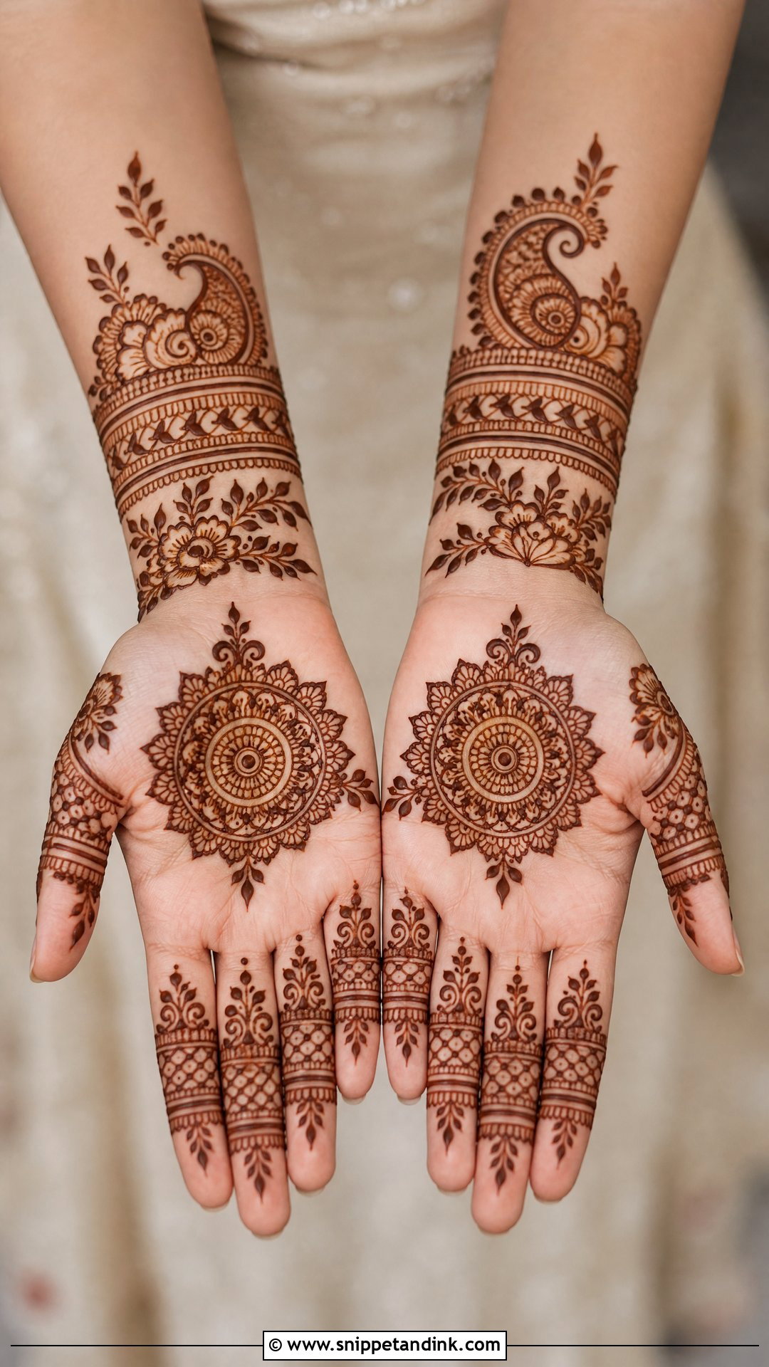 Simple Dulhan Mehndi Design - Snippet and Ink - 20 Mehndi Dulhan Design Ideas