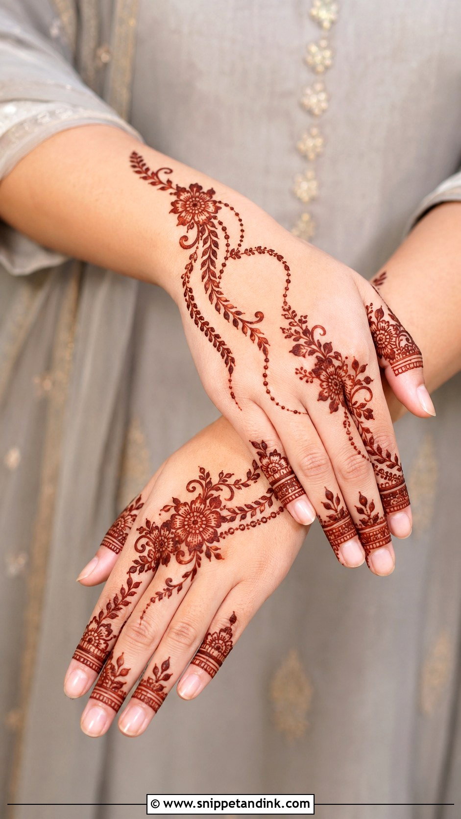 Simple Eid Mehndi Design - Snippet and Ink - 35 Simplest Mehndi Designs