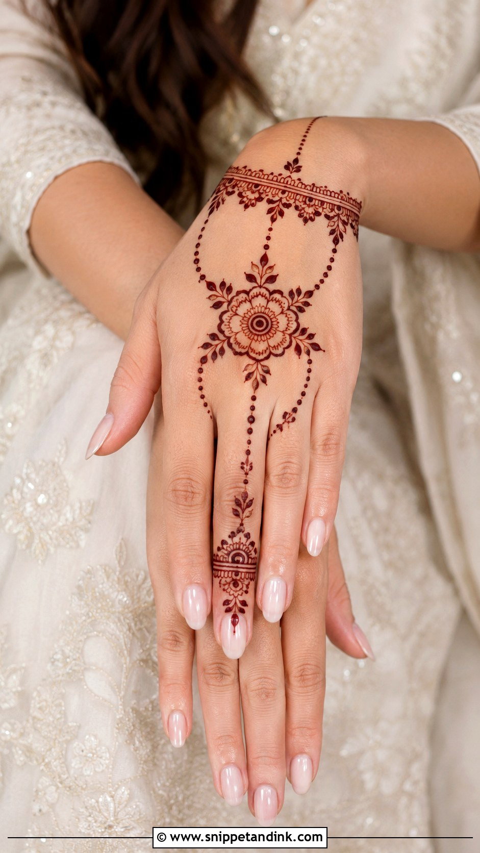 Simple Engagement Mehndi Design - Snippet and Ink - 35 Latest Simple Mehndi Designs